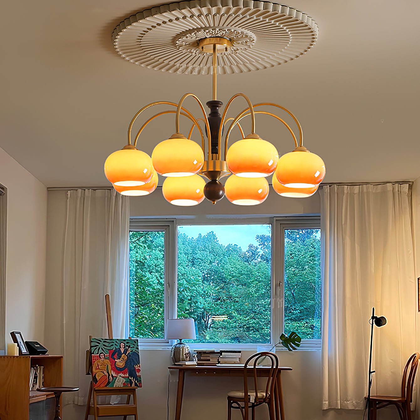 Aurora Kronleuchter Amberly Arch Gebogene Arme-Letslighting