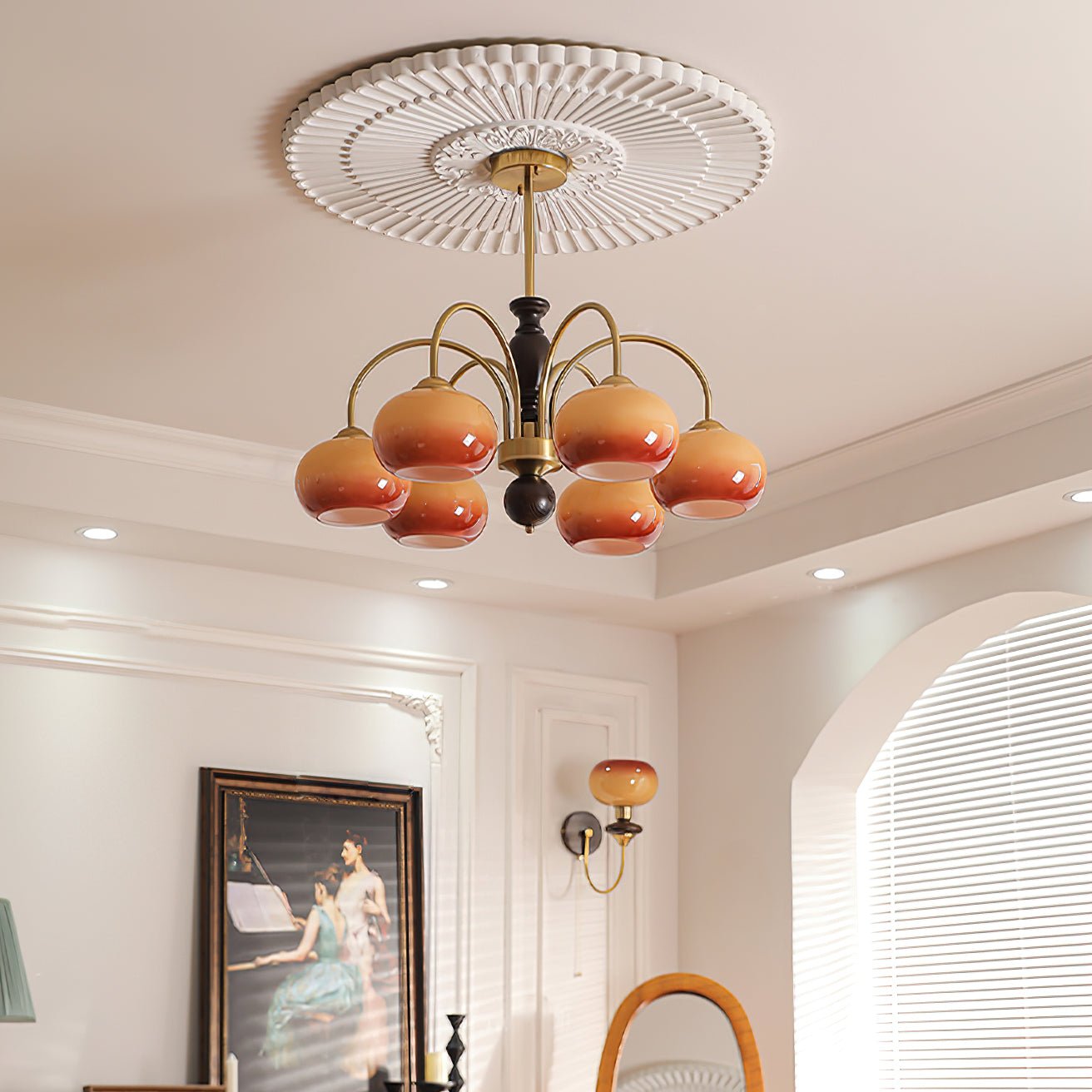 Aurora Kronleuchter Amberly Arch Gebogene Arme-Letslighting