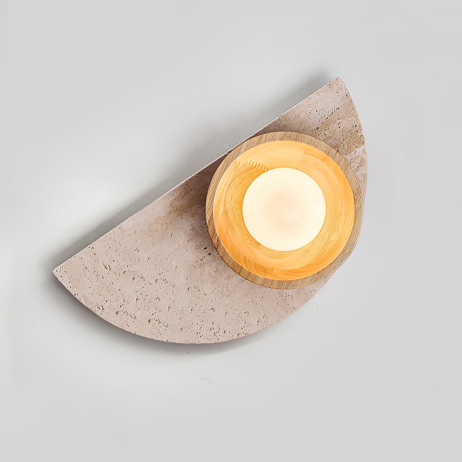 Dvaluvyi Individual Creativity Travertine Wall Lamp - Letslighting