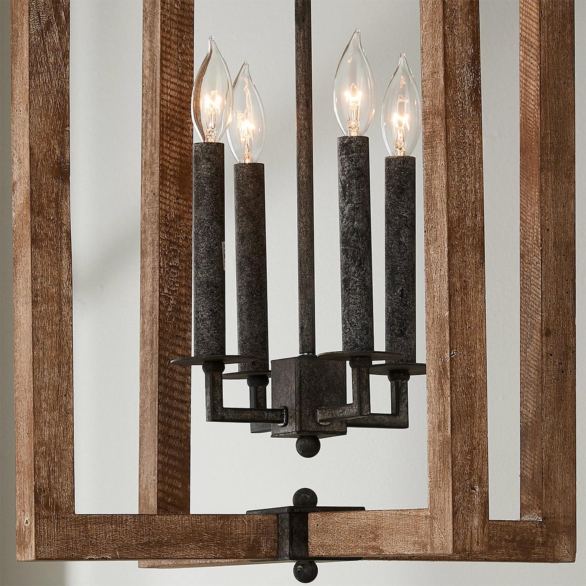 Eirikuvyi Vintage Kreativität Holz Laterne Pendelleuchte-Letslighting