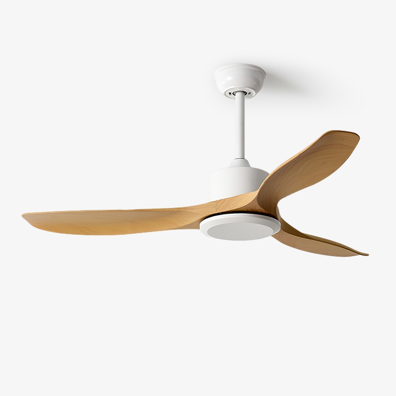 Meren Minimalistischer Deckenventilator aus Holz in Walnussholzmaserung