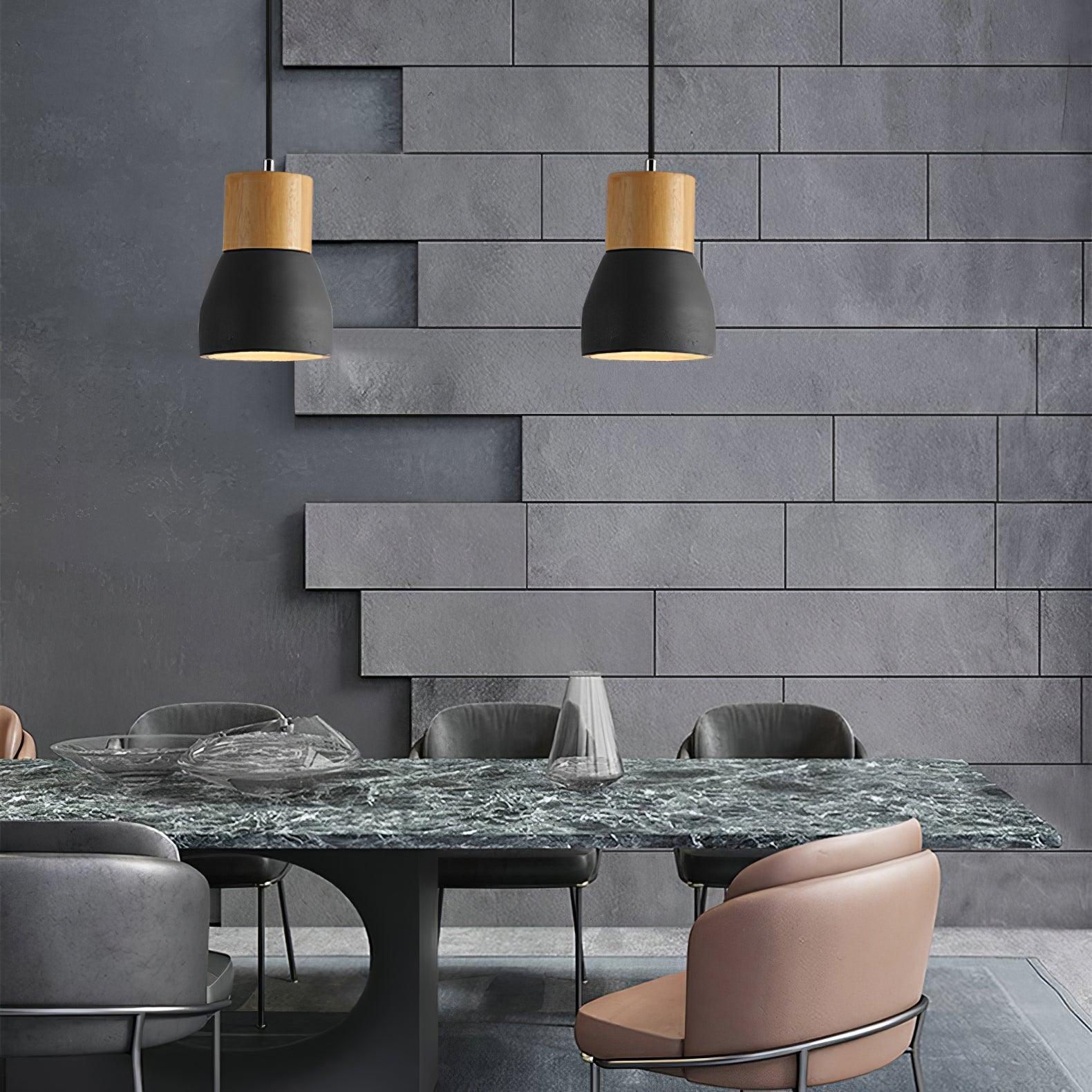Concretis Industriell Zement Pendelleuchte-Letslighting