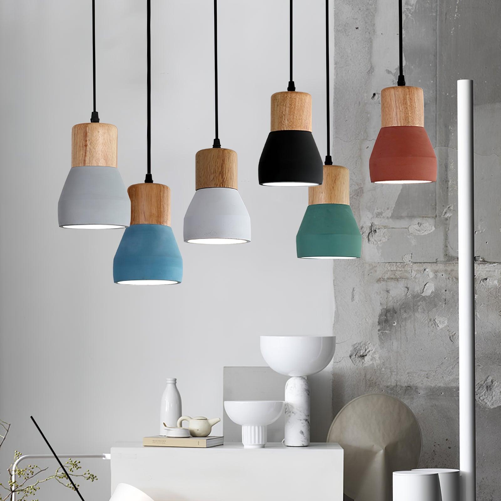 Concretis Industriell Zement Pendelleuchte-Letslighting