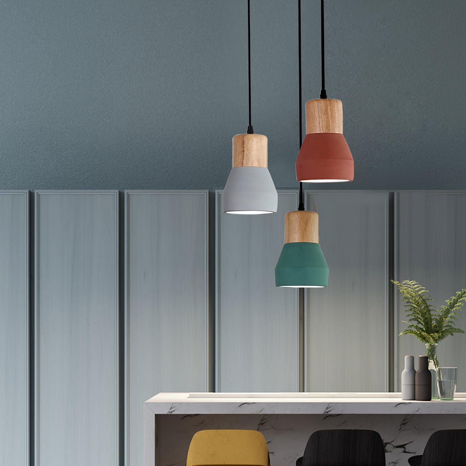 Concretis Industriell Zement Pendelleuchte-Letslighting