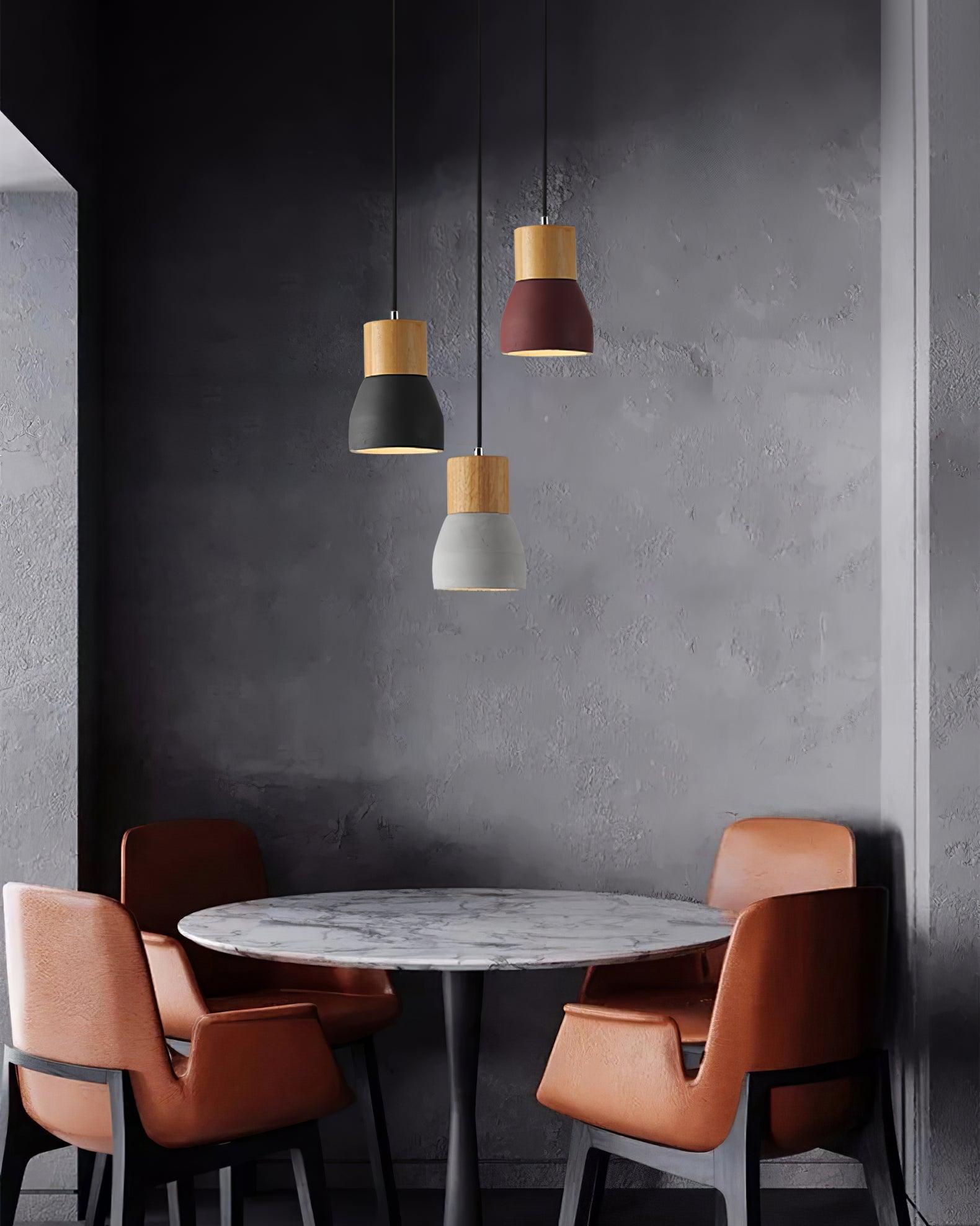 Concretis Industriell Zement Pendelleuchte-Letslighting
