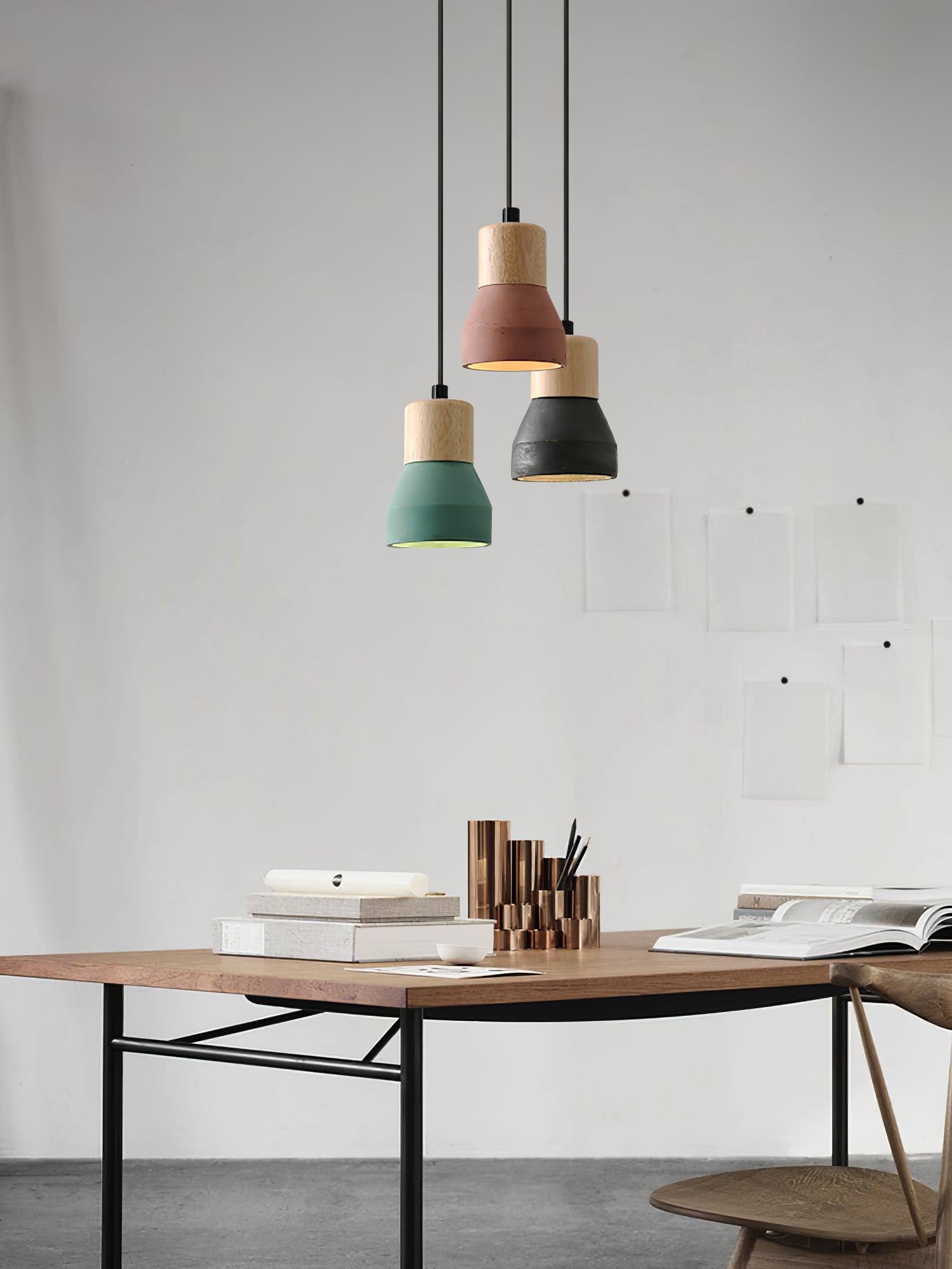 Concretis Industriell Zement Pendelleuchte-Letslighting