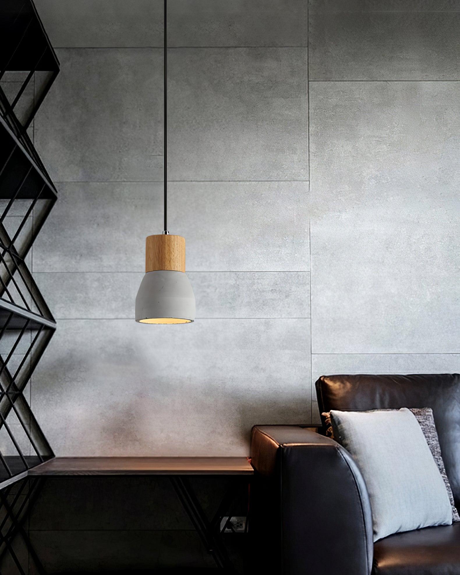 Concretis Industriell Zement Pendelleuchte-Letslighting
