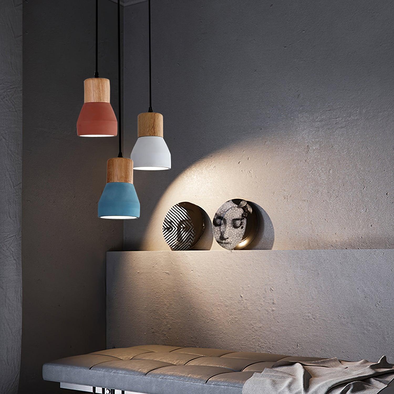 Concretis Industriell Zement Pendelleuchte-Letslighting
