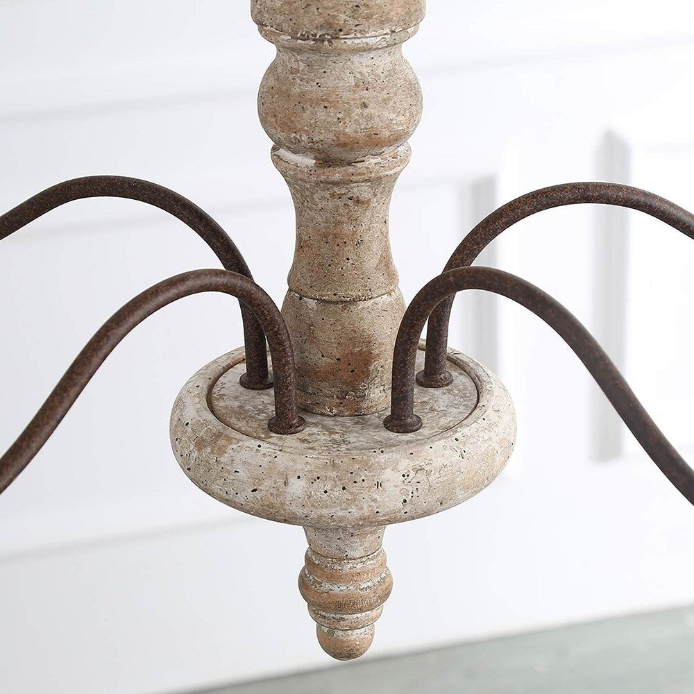 Fljotuvyi Eleganter Vintage-Kronleuchter aus Holz-Letslighting