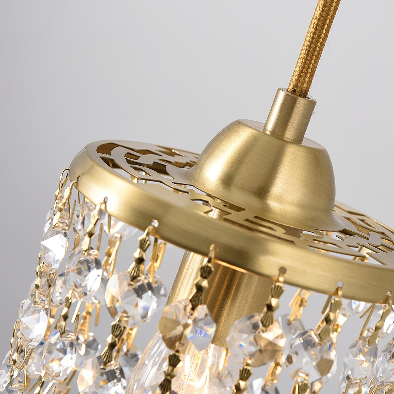 Calytra Messing Kristall Künstlerisch Pendelleuchte-Letslighting