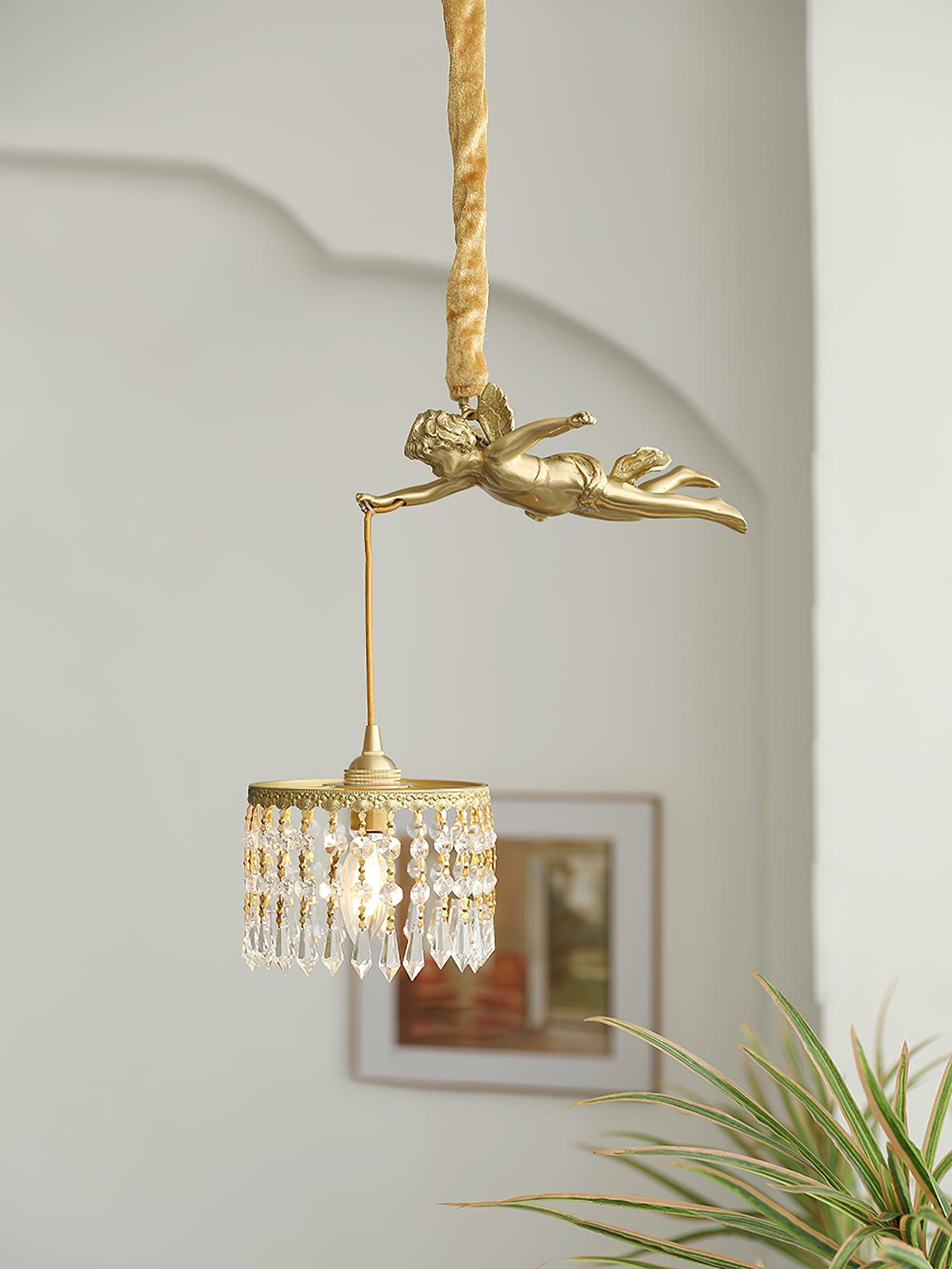 Calytra Messing Kristall Künstlerisch Pendelleuchte-Letslighting