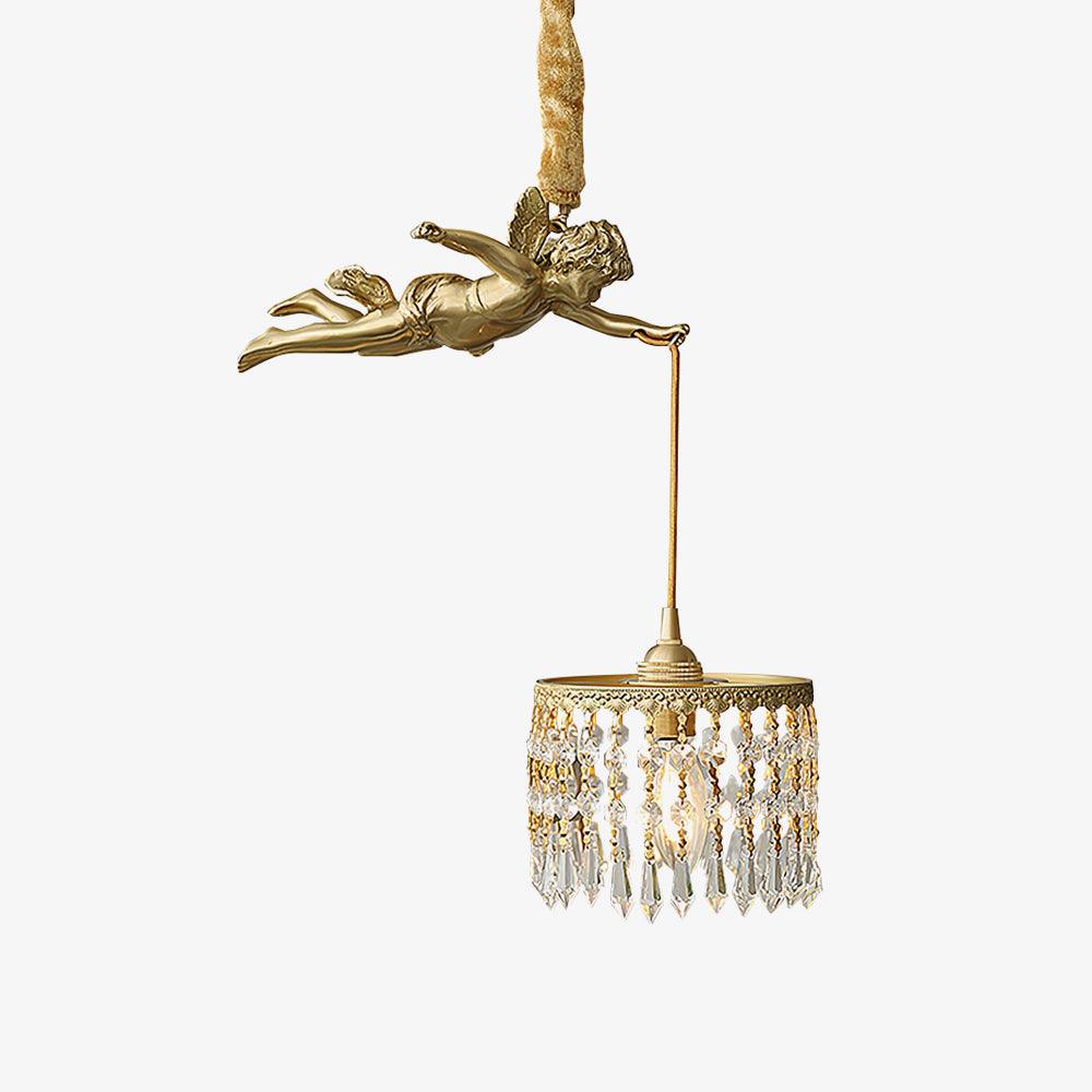 Calytra Messing Kristall Künstlerisch Pendelleuchte-Letslighting
