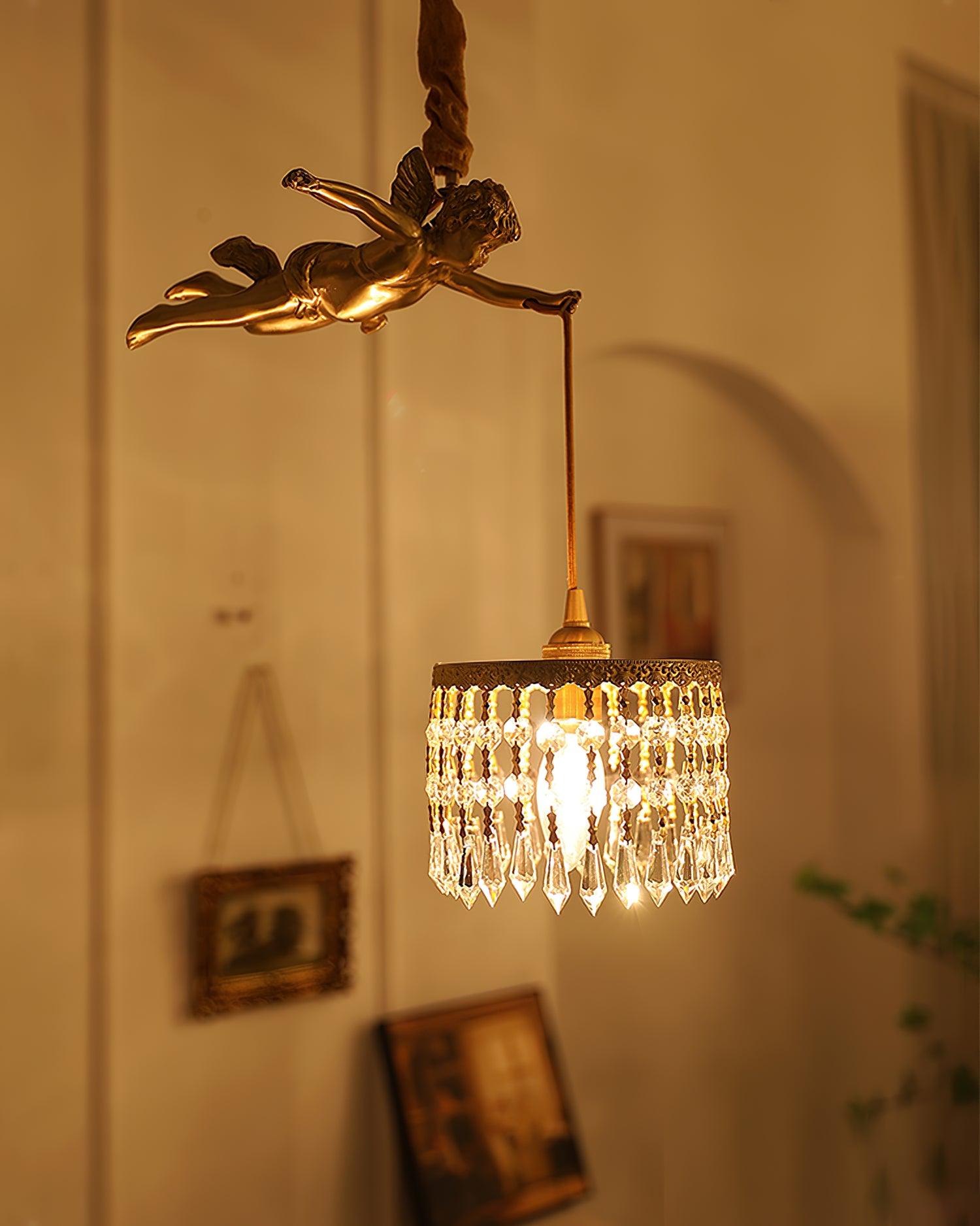 Calytra Messing Kristall Künstlerisch Pendelleuchte-Letslighting