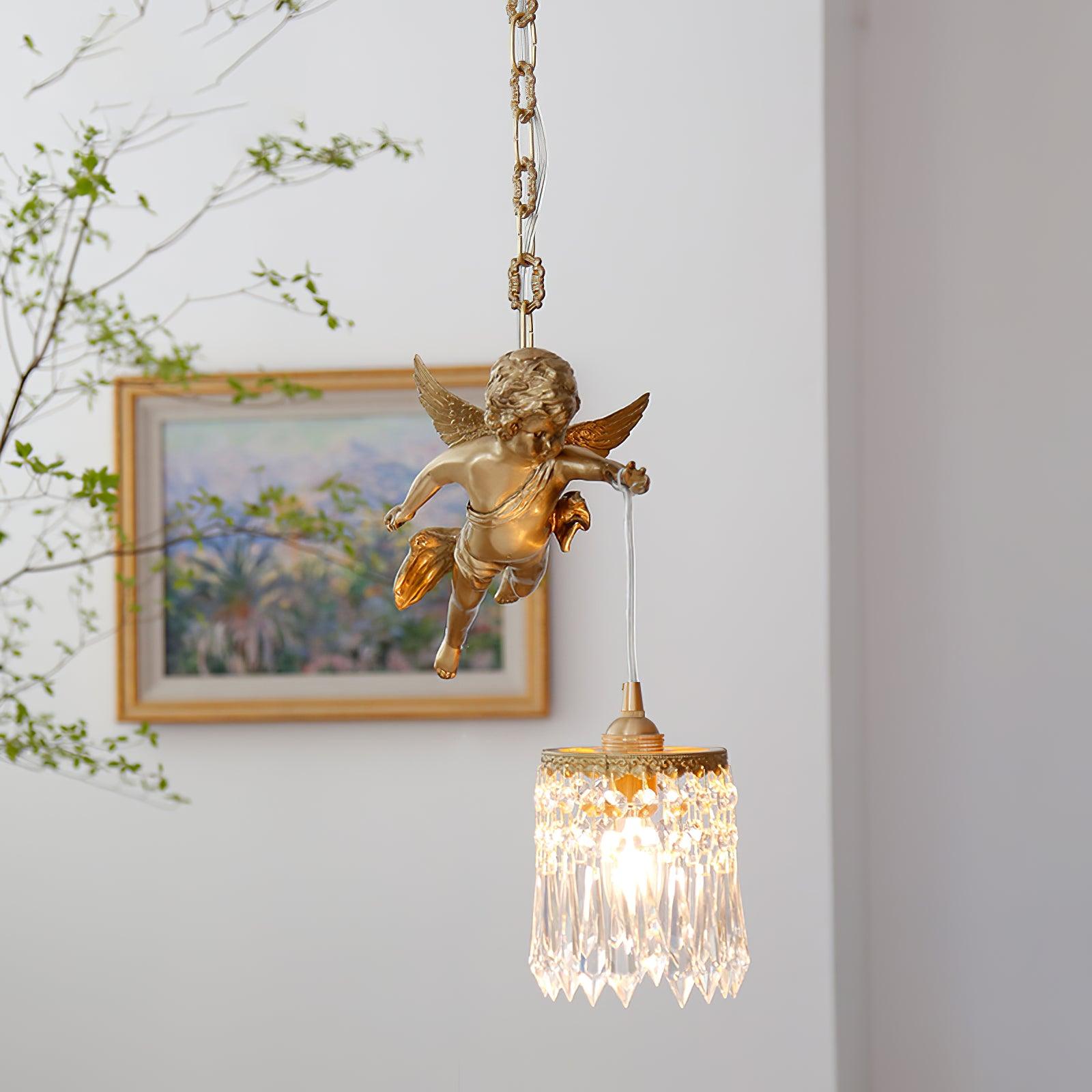 Calytra Messing Kristall Künstlerisch Pendelleuchte-Letslighting