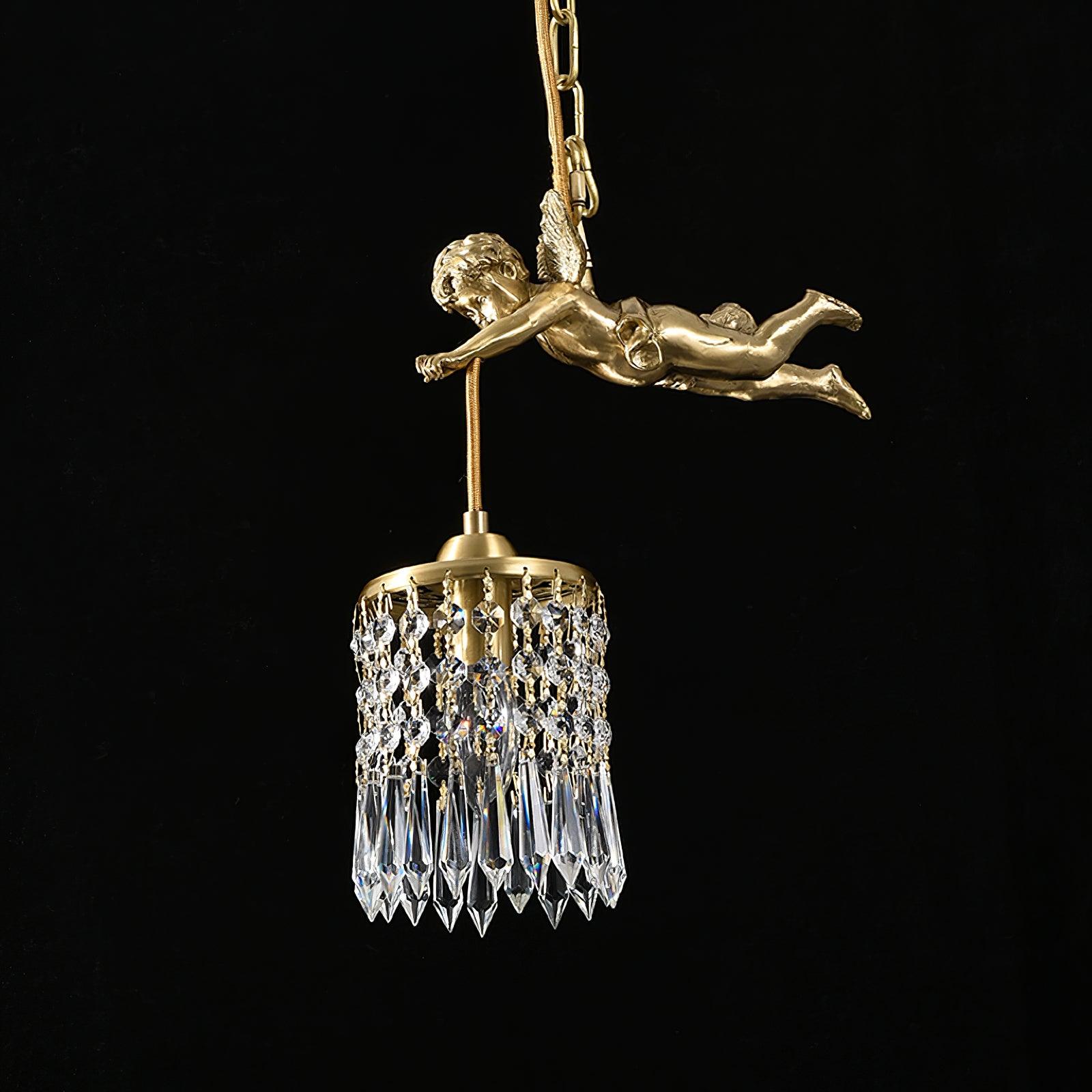 Calytra Messing Kristall Künstlerisch Pendelleuchte-Letslighting