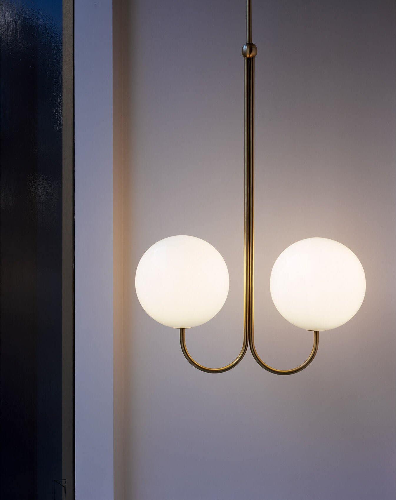 Mirelent Elegante Hängeleuchte aus Metall und Glas-Letslighting
