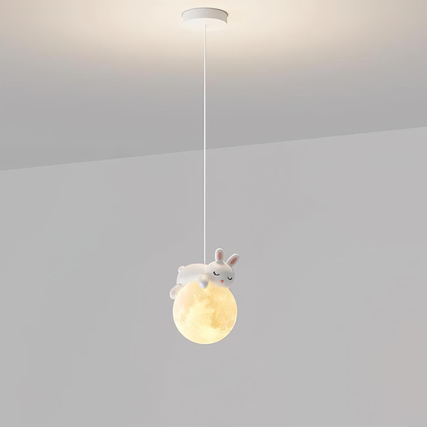 Lustra Pendelleuchte Bär Mond für Kinderzimmer-Letslighting