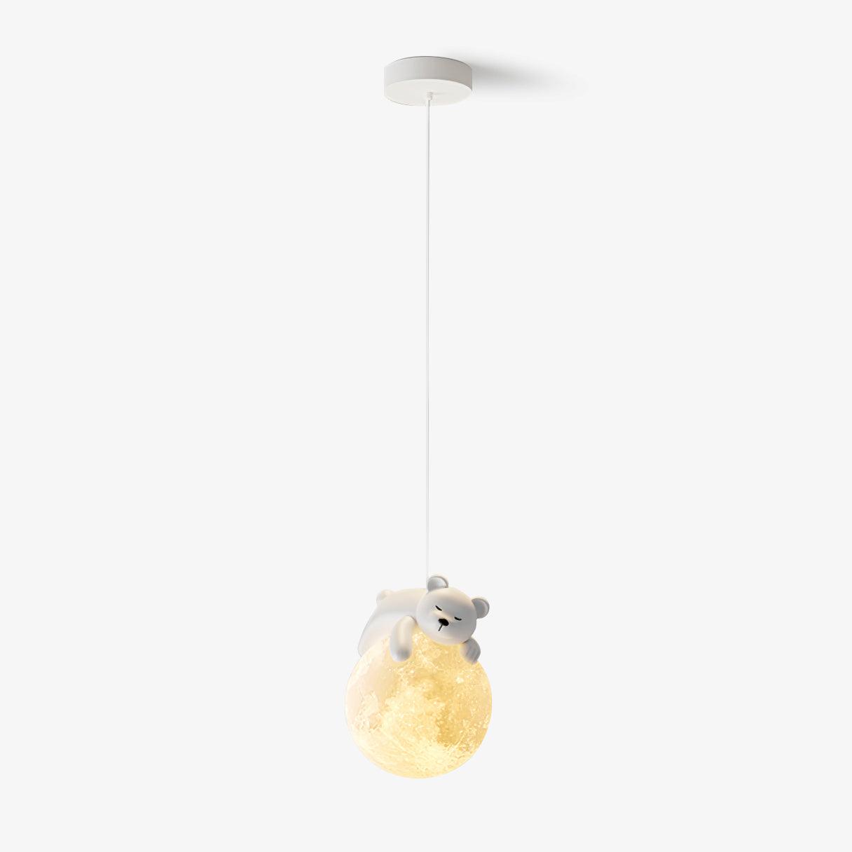 Lustra Pendelleuchte Bär Mond für Kinderzimmer-Letslighting