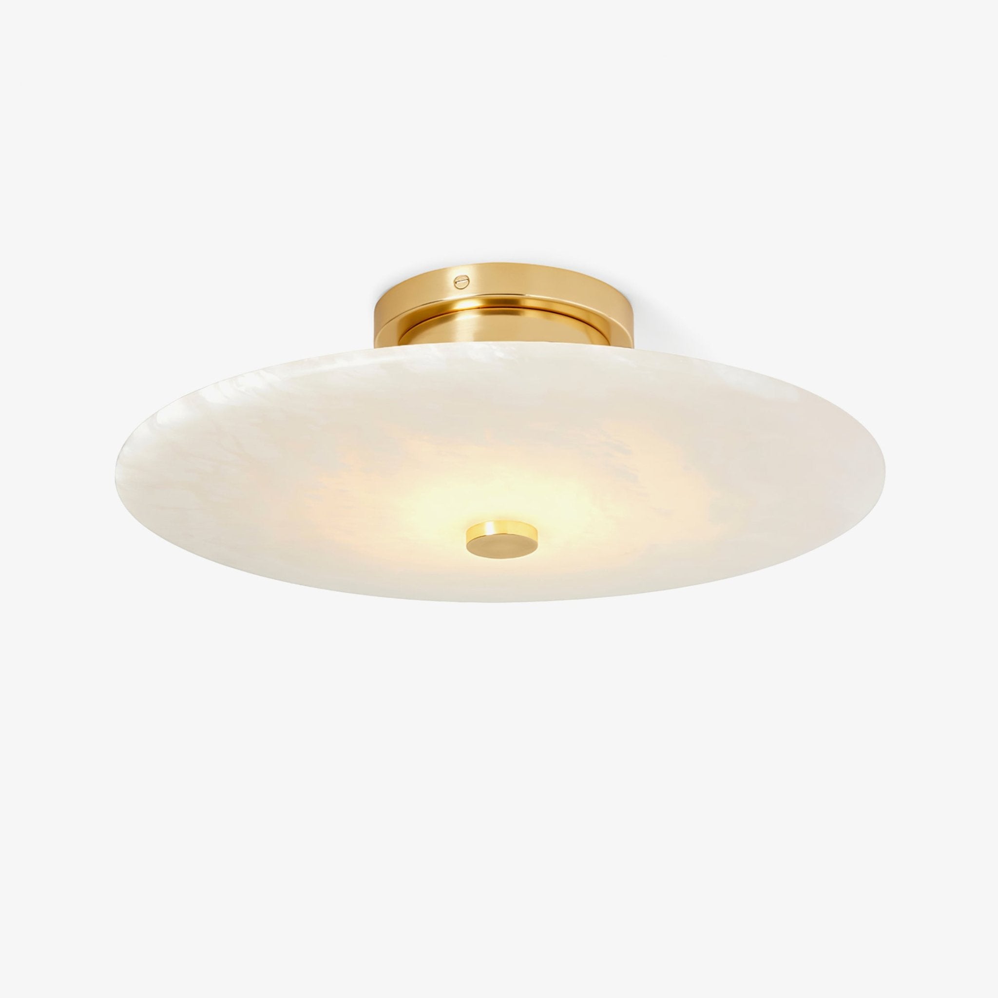 Jarnbruvyn Modern Brass Alabaster Metal Ceiling Lamp - Letslighting