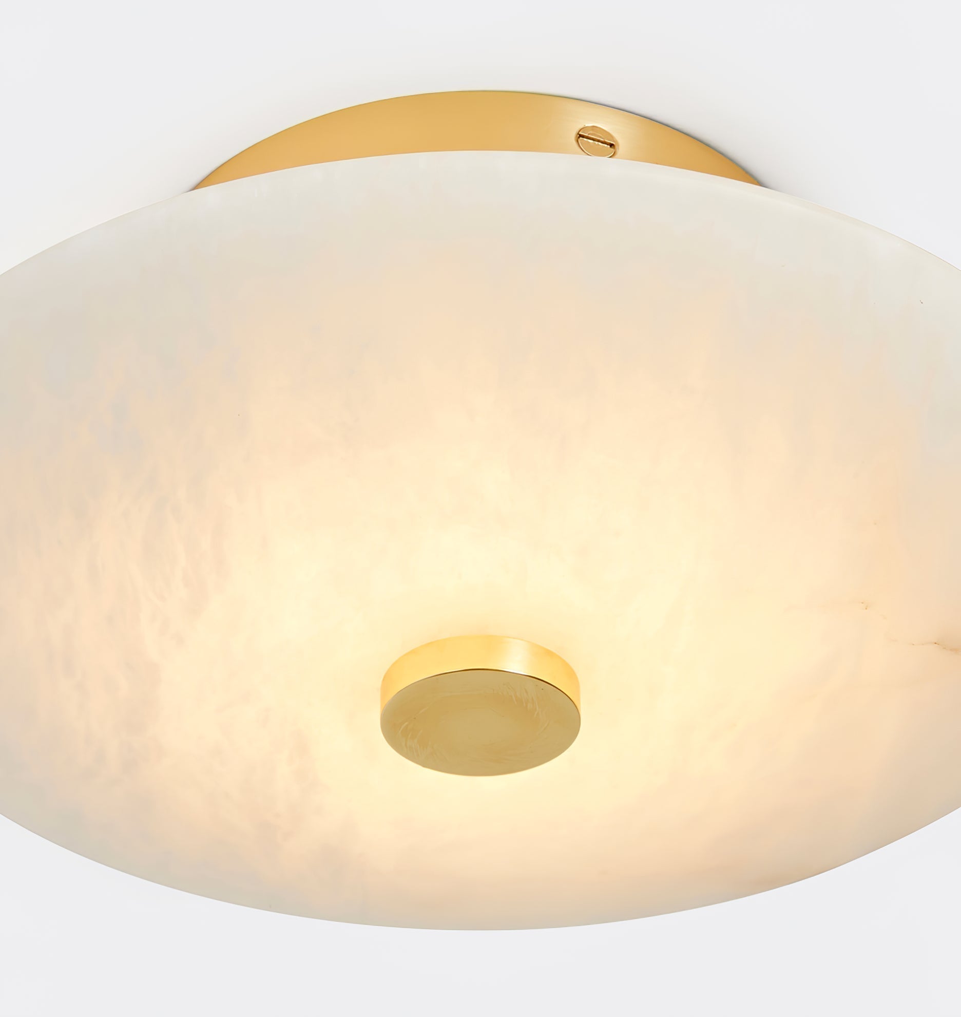 Jarnbruvyn Modern Brass Alabaster Metal Ceiling Lamp - Letslighting