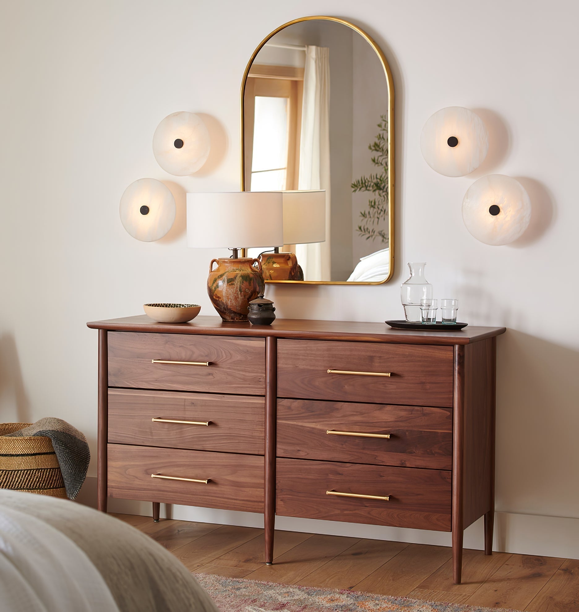 Jarnbruvyn Modern Brass Alabaster Metal Ceiling Lamp - Letslighting