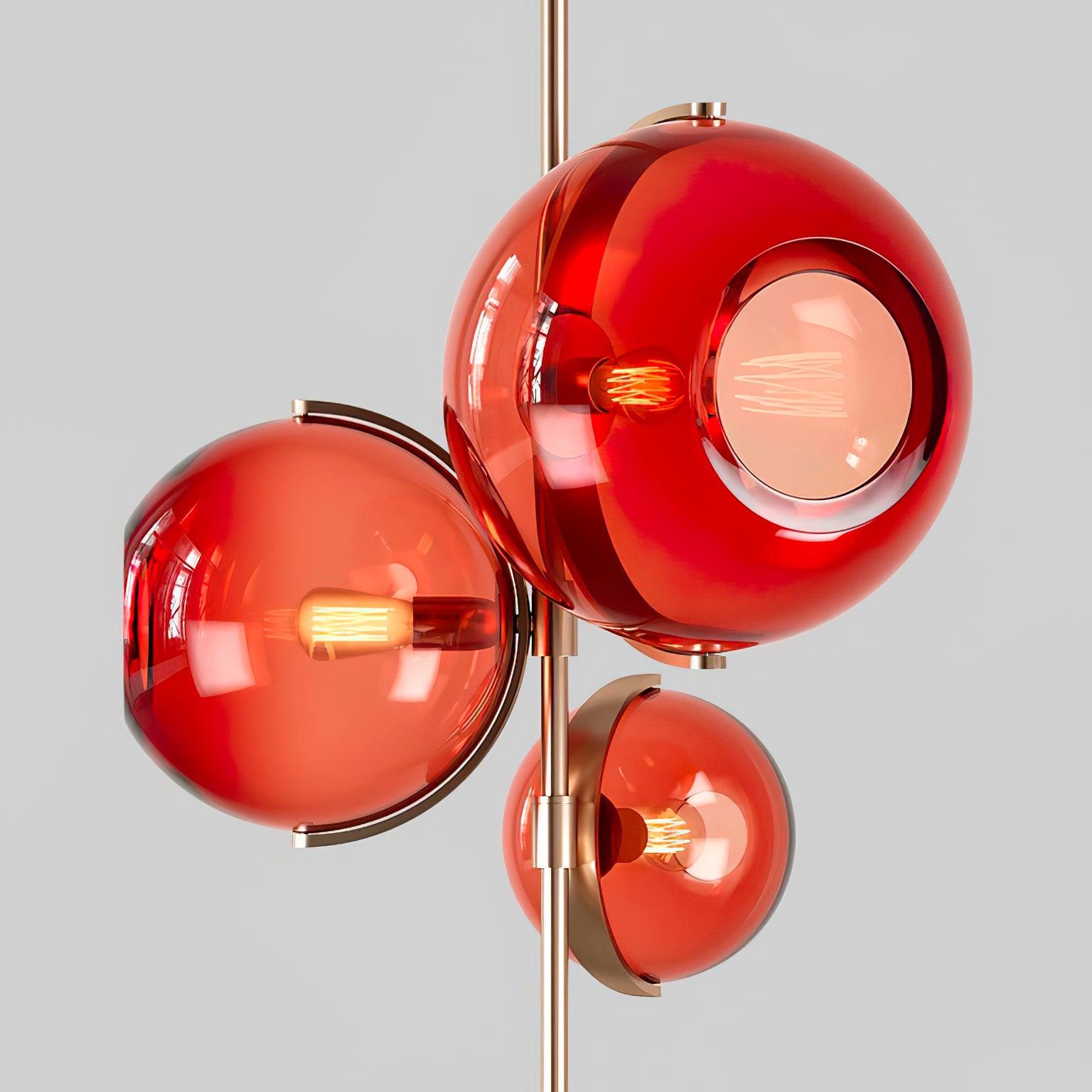 Lustra Kronleuchter Bernsteinfarbene Glaskugel-Letslighting