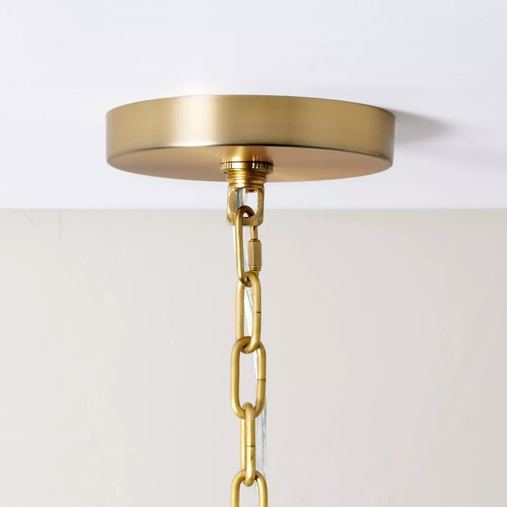 Kvennuvyn Eleganter Vintage-Stoff-Kronleuchter-Letslighting