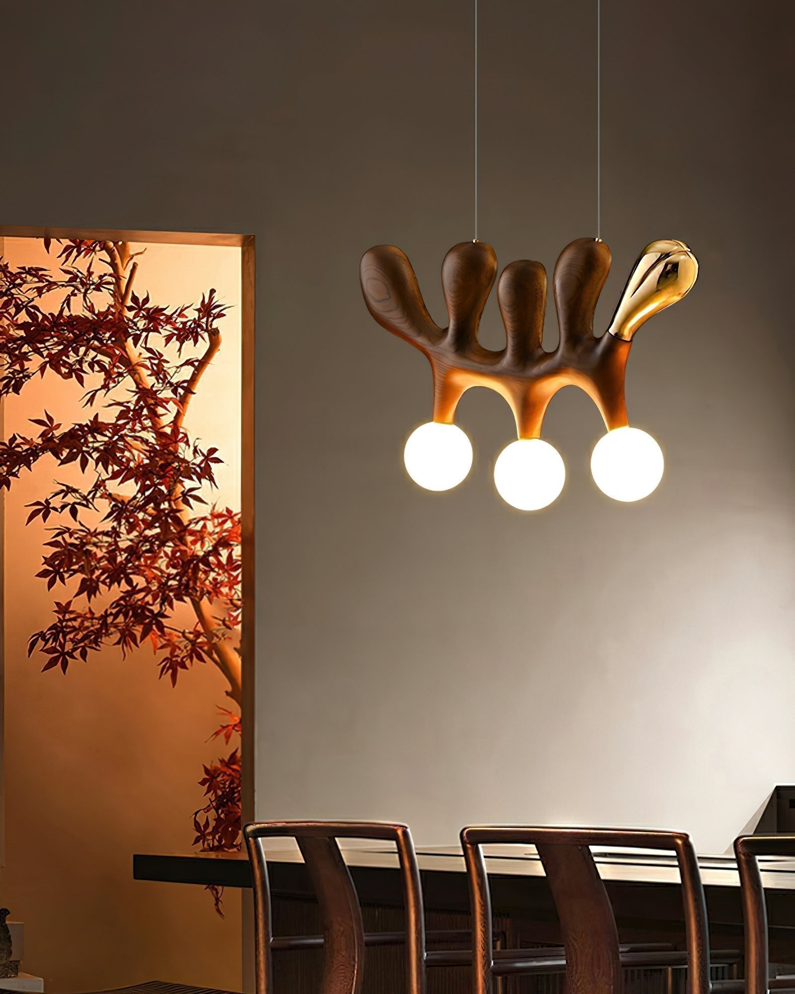 Sprout Zeitgemäße Holz-Pendelleuchte-Letslighting