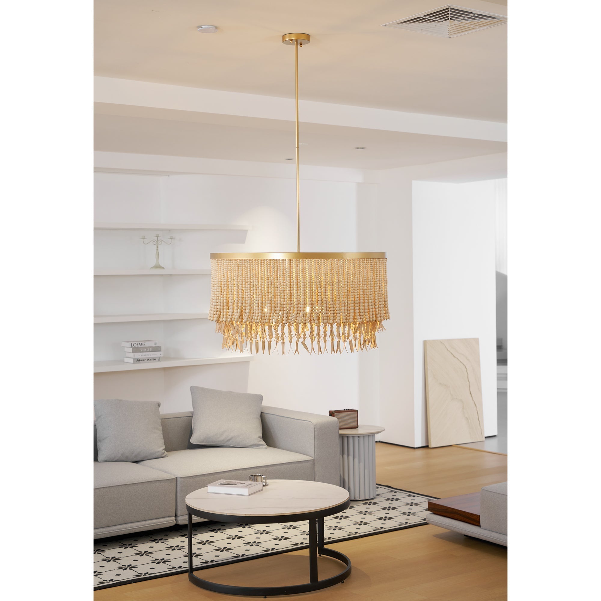 Ljomuvyn Moderne Vintage Holz-Deckenlampe Wohnzimmer-Letslighting