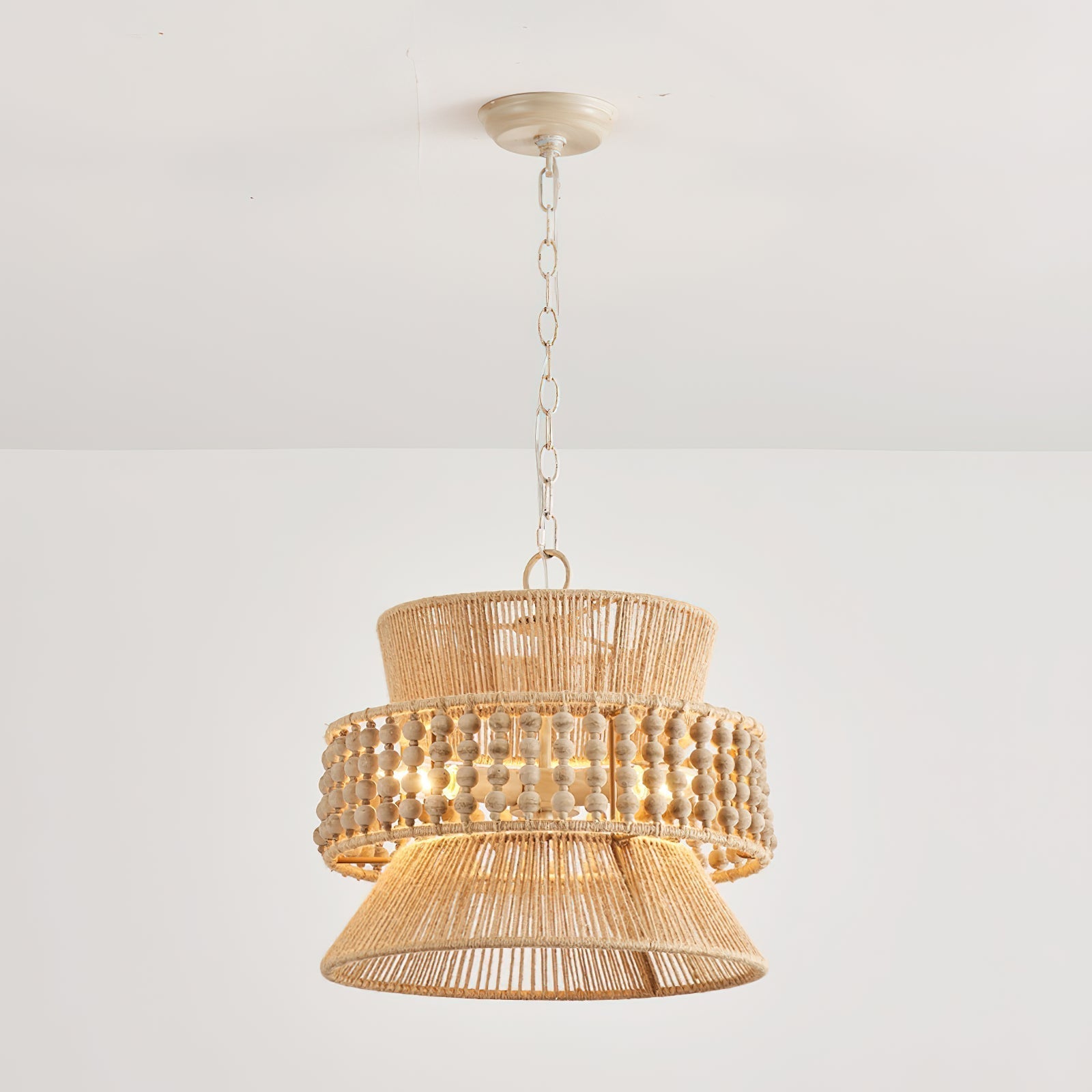 Kvennuvyi Natur Antigua Braun Pendelleuchte-Letslighting