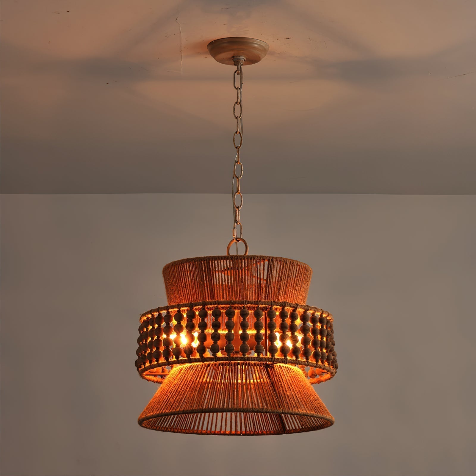 Kvennuvyi Natur Antigua Braun Pendelleuchte-Letslighting