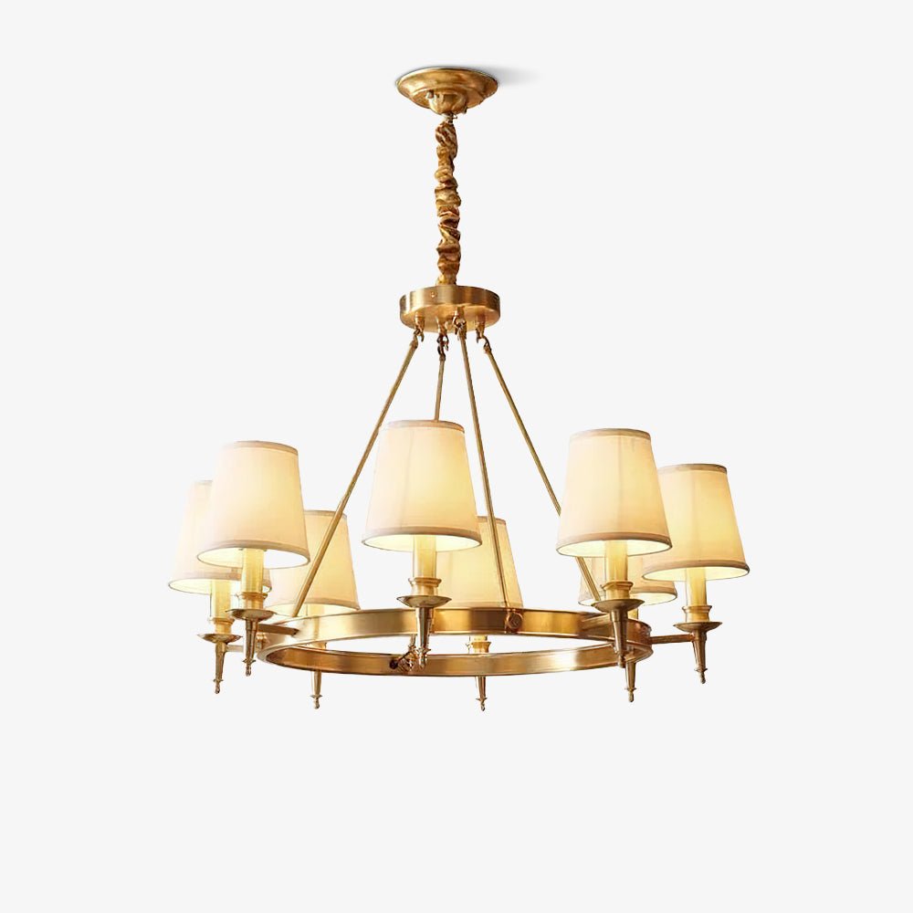 Antique Brass Chandelier - Blowlighting