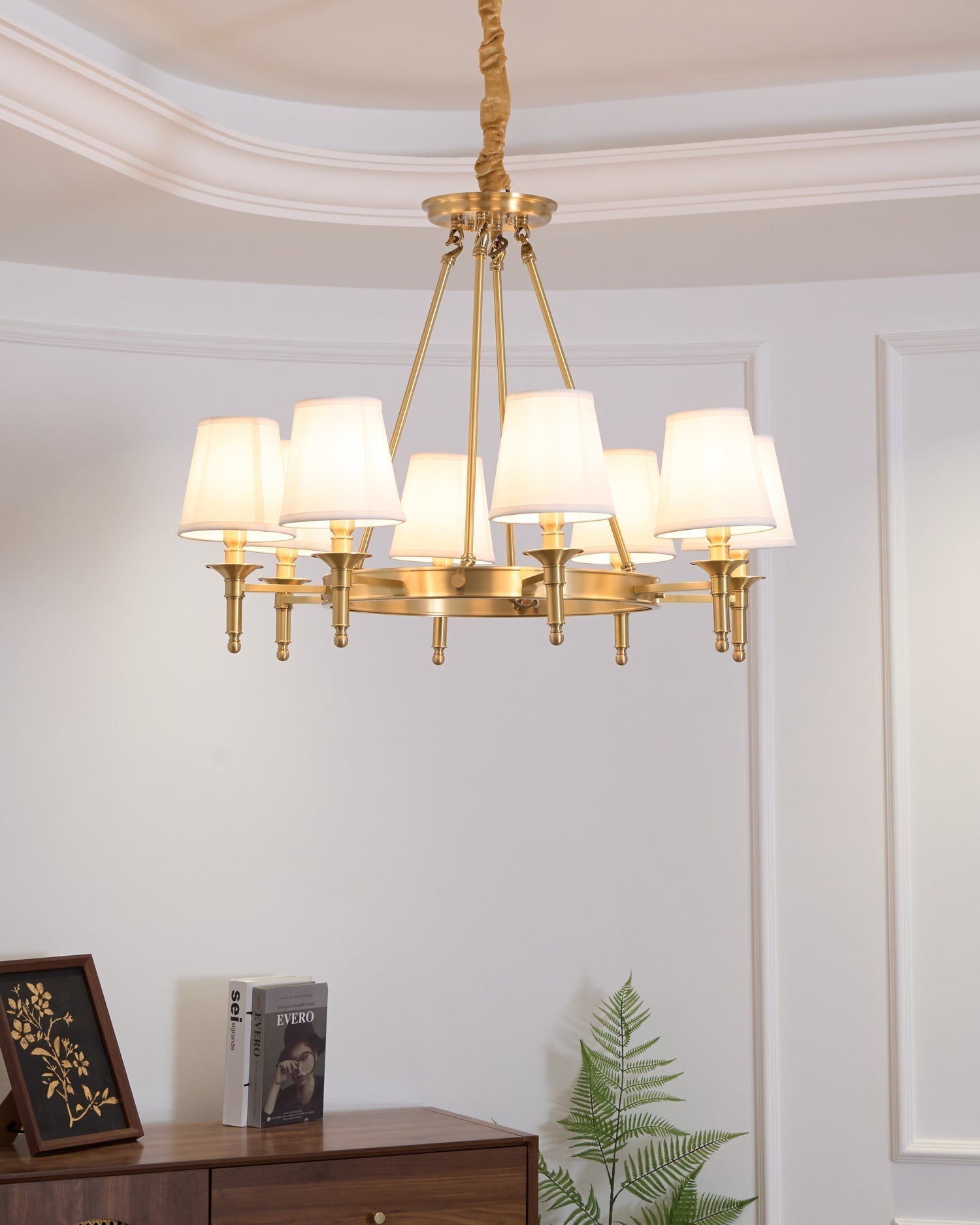 Antique Brass Chandelier - Blowlighting