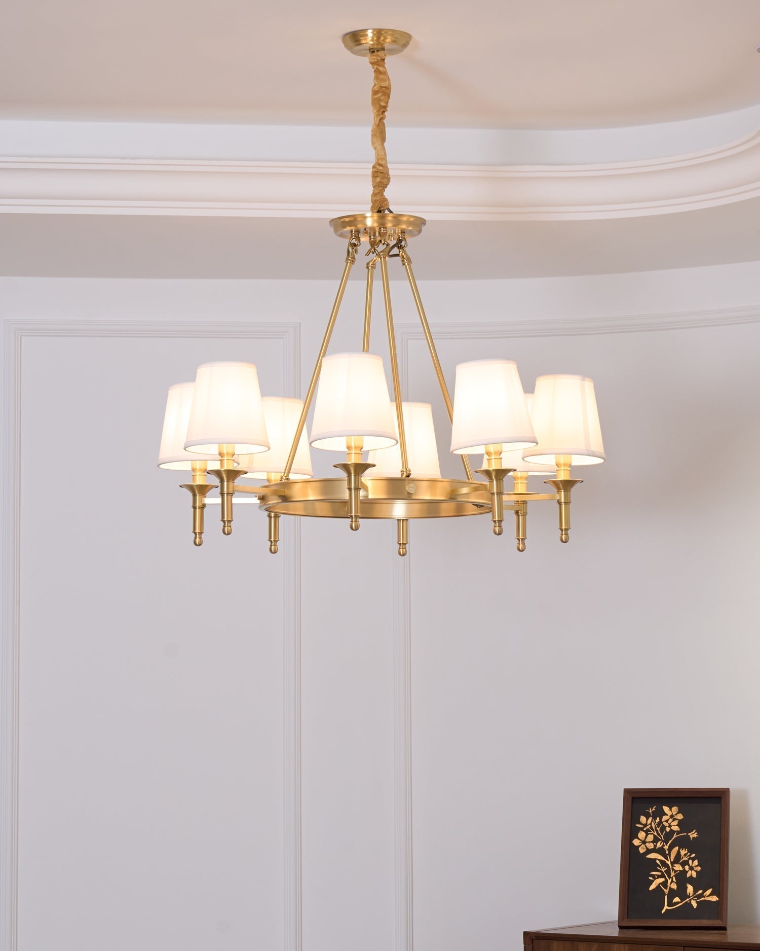 Antique Brass Chandelier - Blowlighting