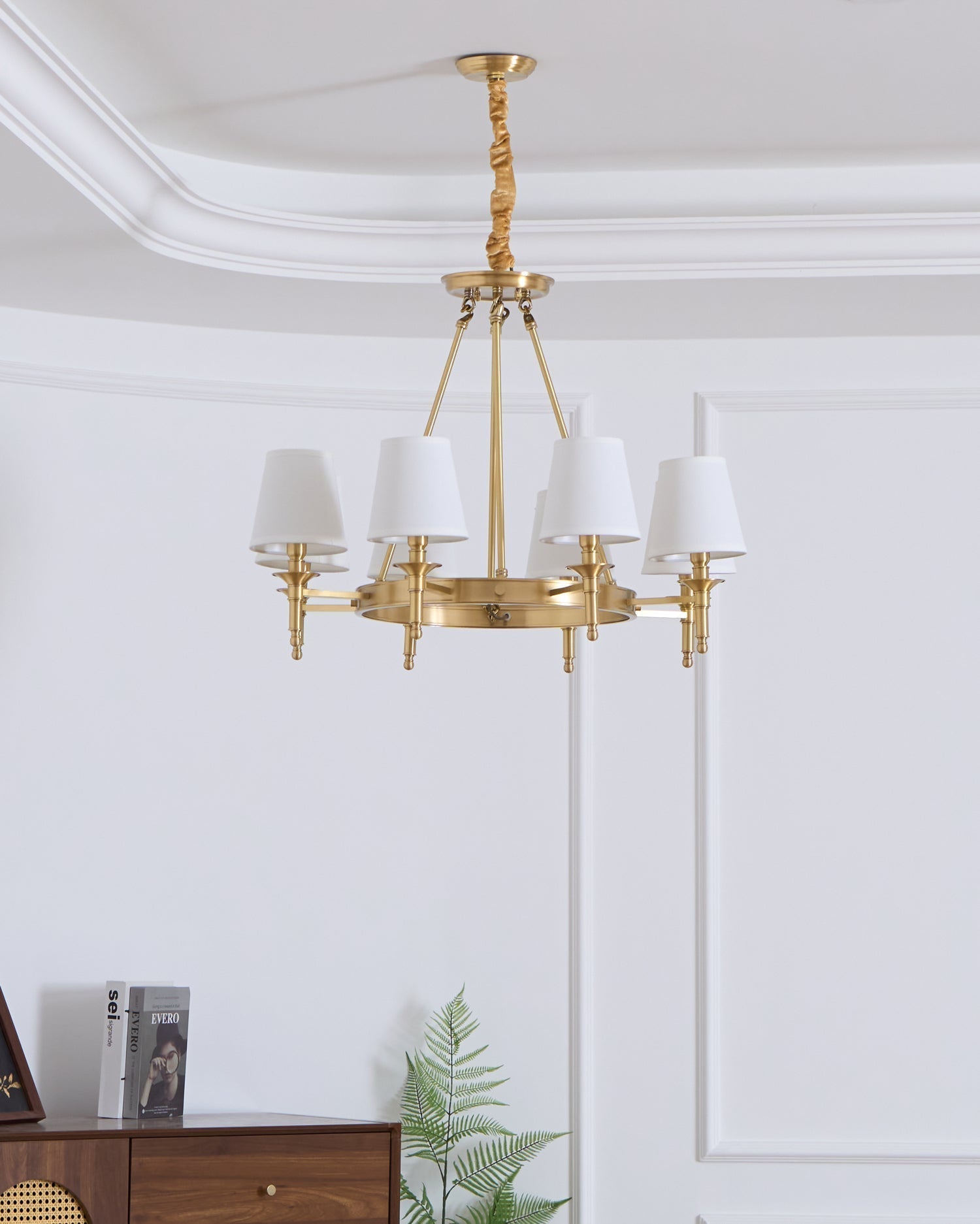 Antique Brass Chandelier - Blowlighting