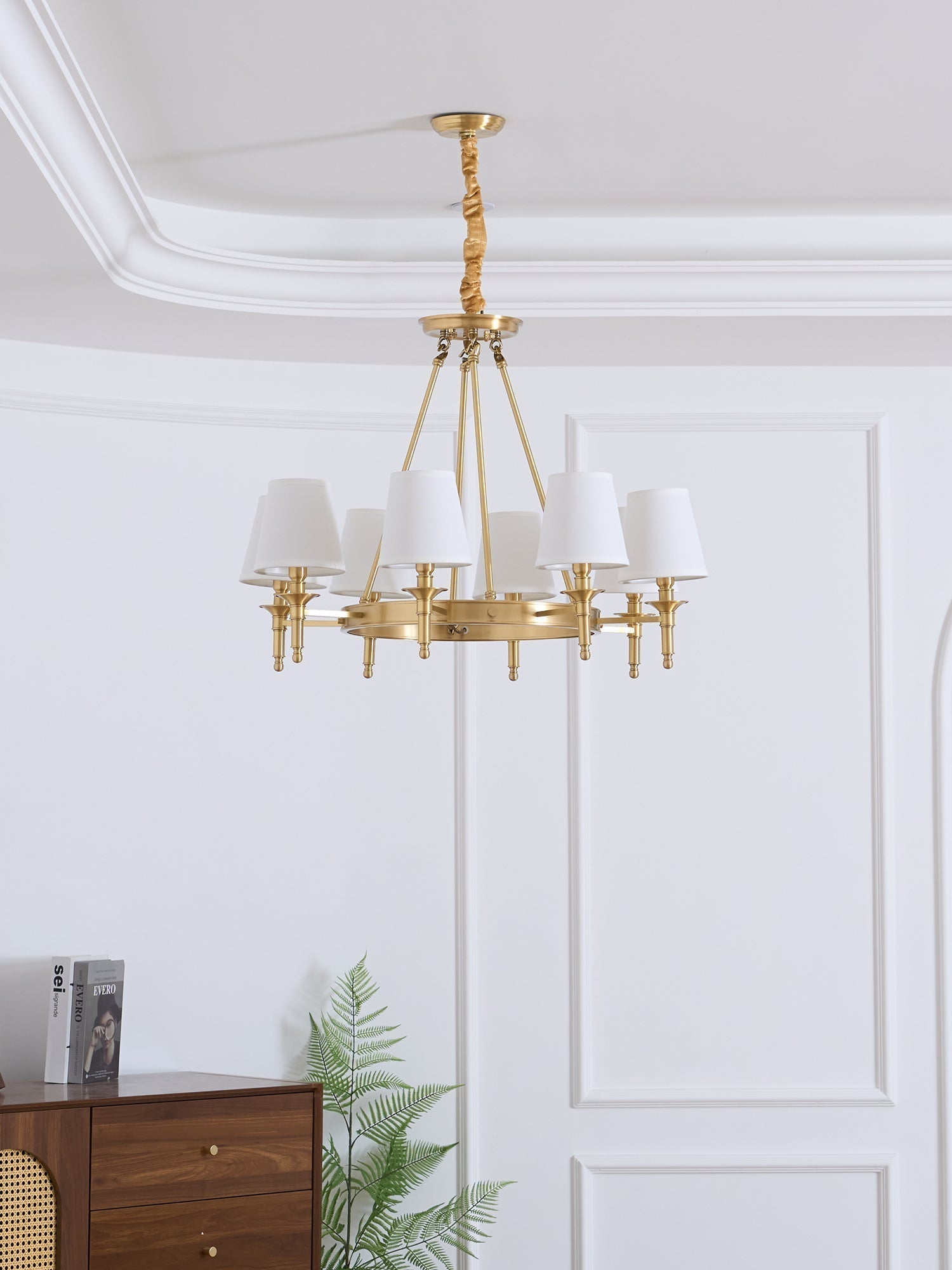Antique Brass Chandelier - Blowlighting