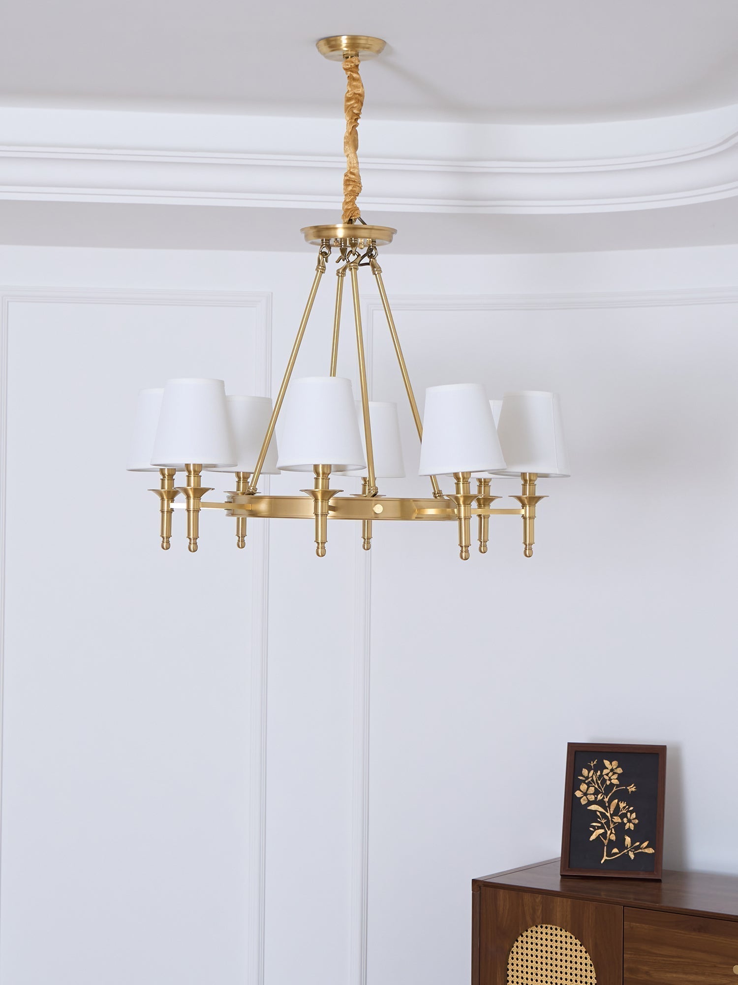 Antique Brass Chandelier - Blowlighting