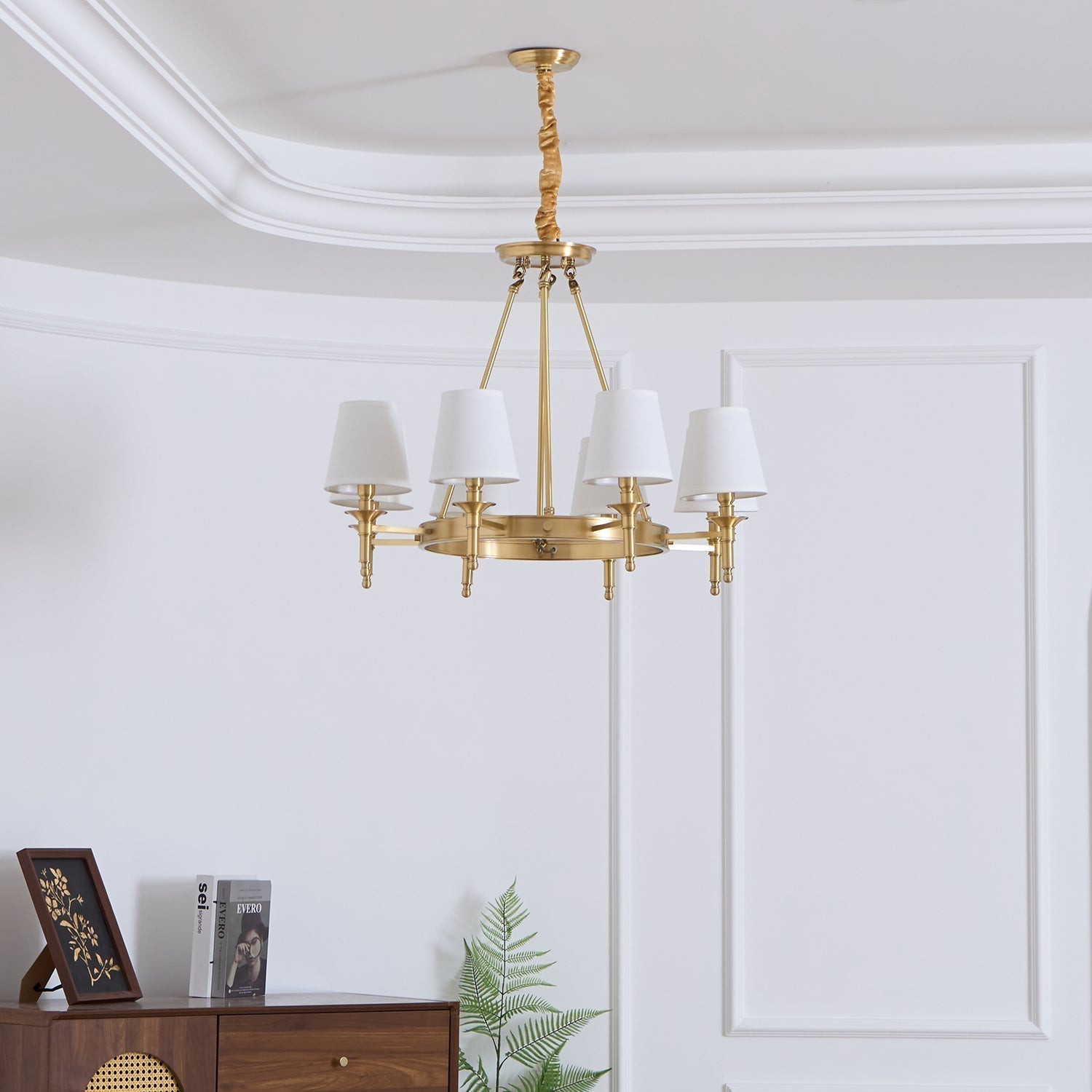 Antique Brass Chandelier - Blowlighting