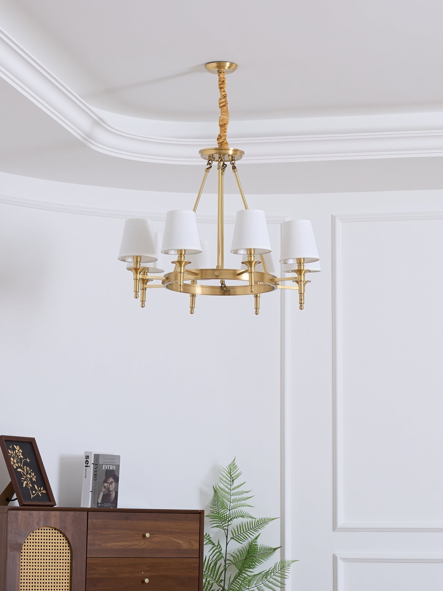 Antique Brass Chandelier - Blowlighting