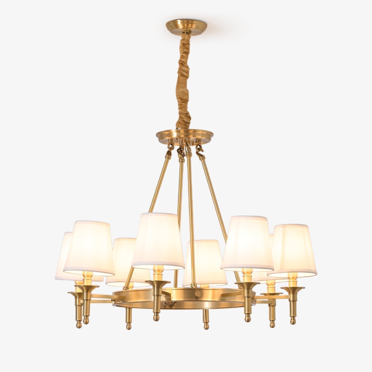 Antique Brass Chandelier - Blowlighting