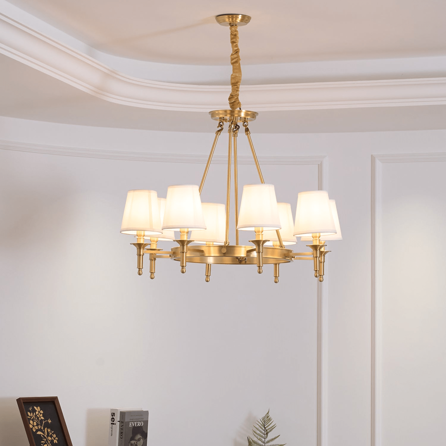 Antique Brass Chandelier - Blowlighting