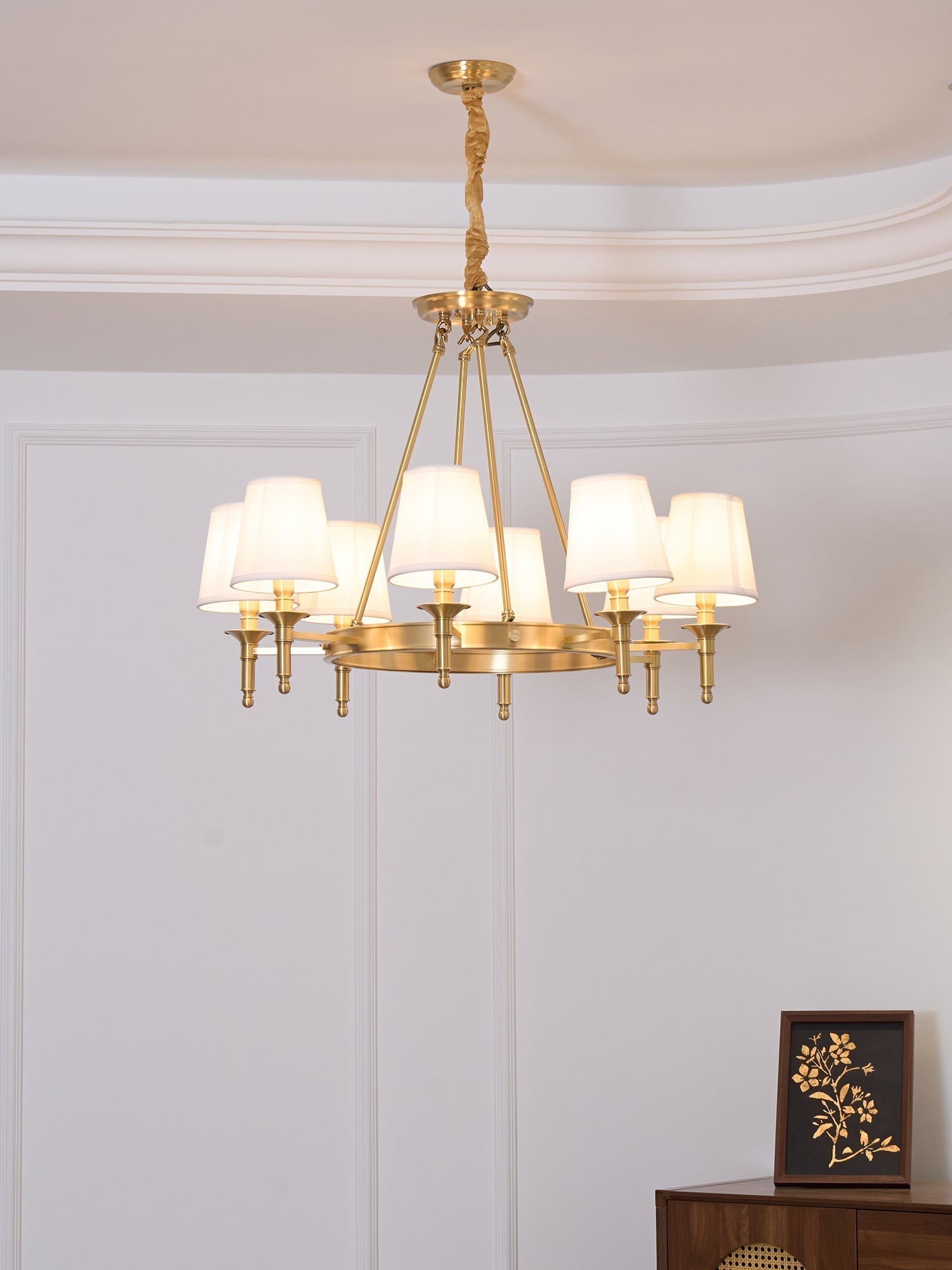 Antique Brass Chandelier - Blowlighting
