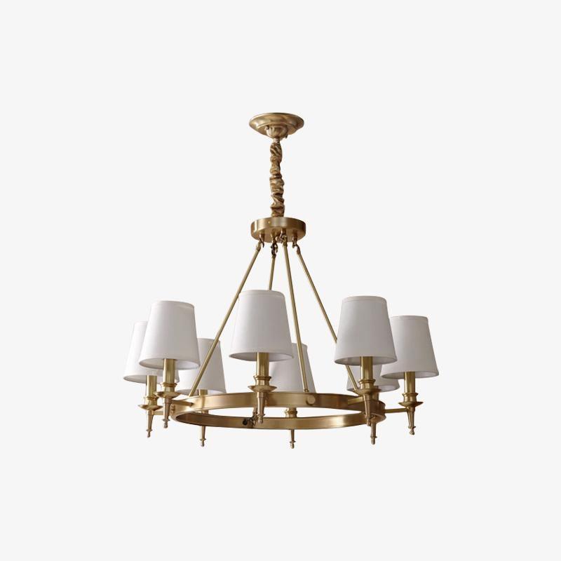 Antique Brass Chandelier - Blowlighting