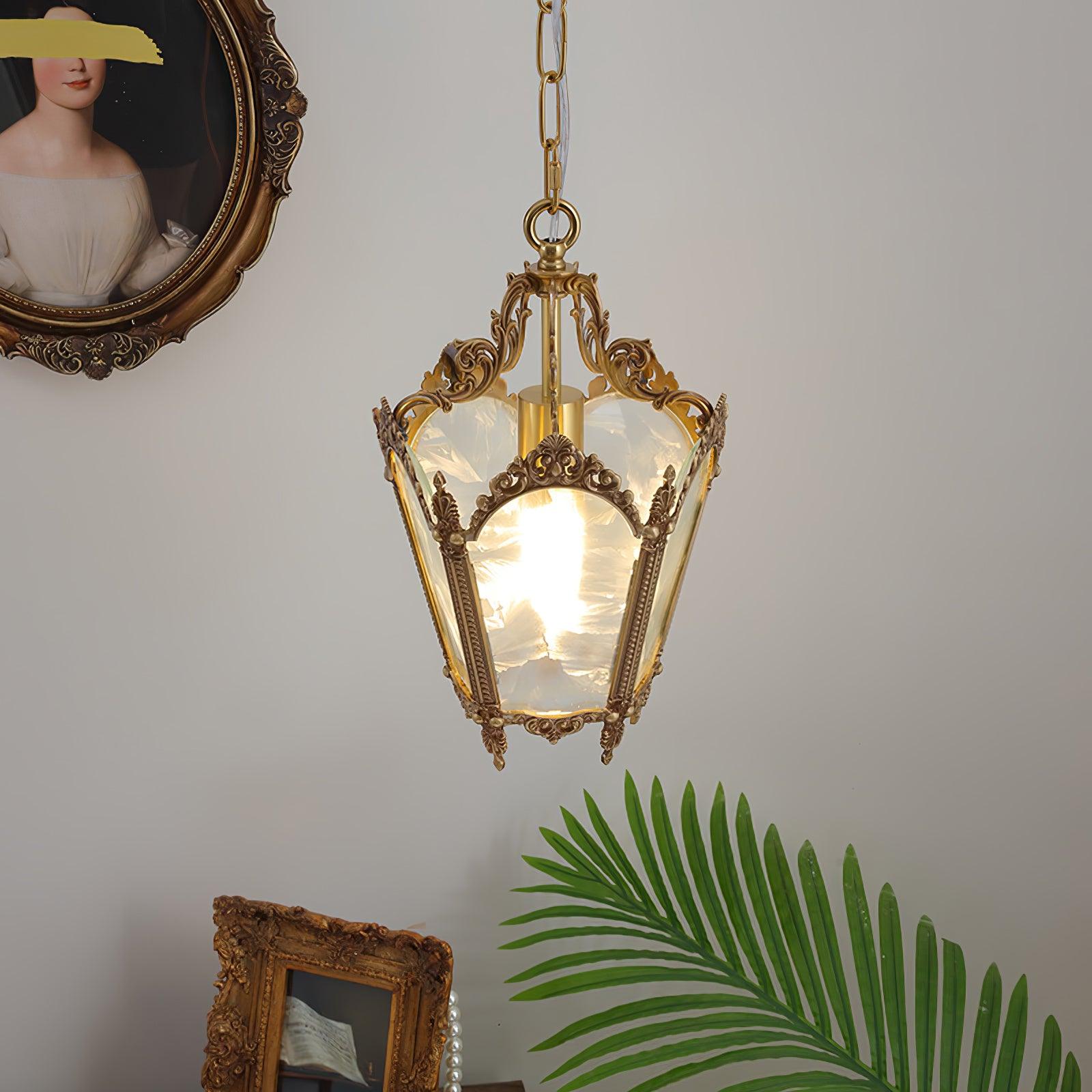 Lustra Pendelleuchte Messing Empire Antik Elegant-Letslighting