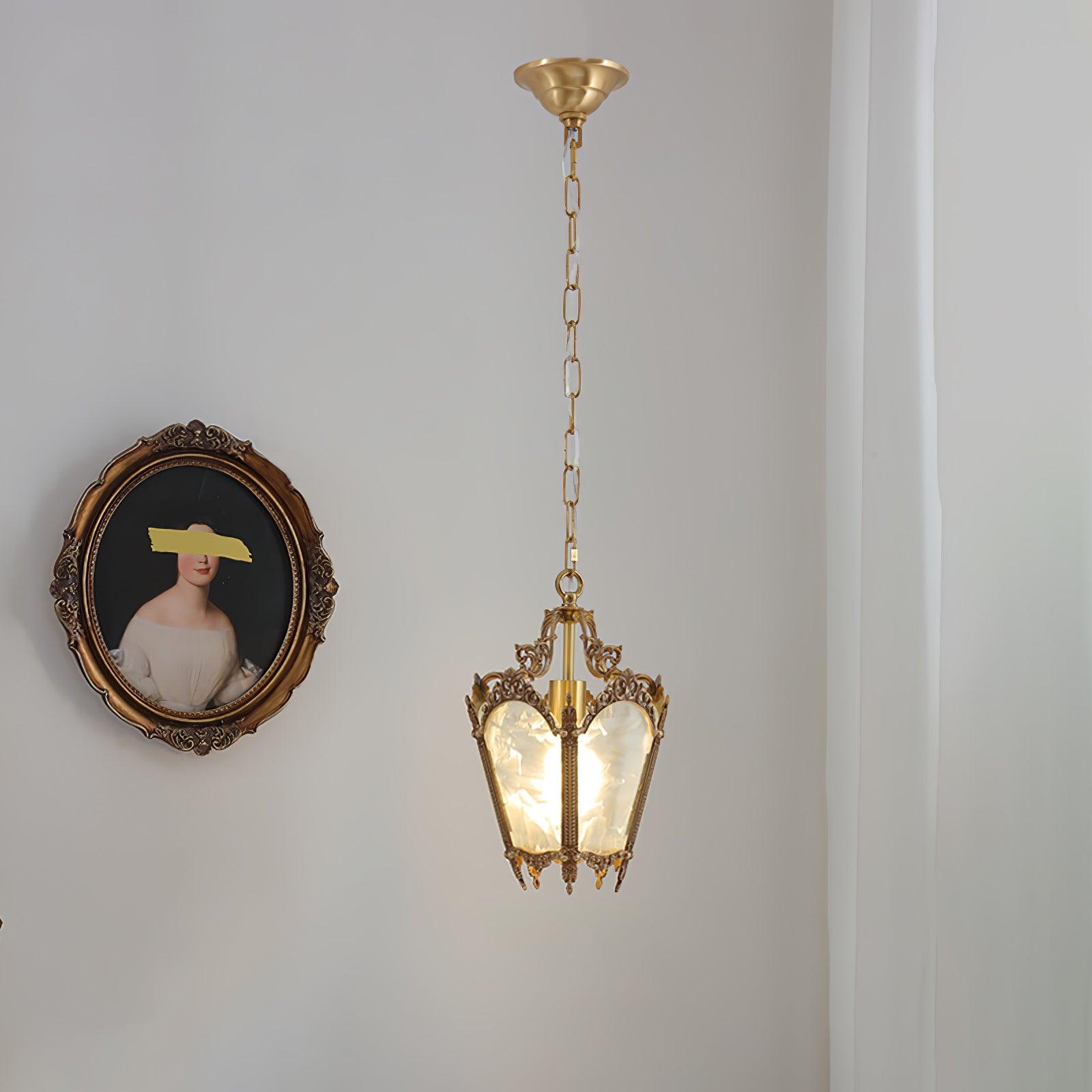Lustra Pendelleuchte Messing Empire Antik Elegant-Letslighting
