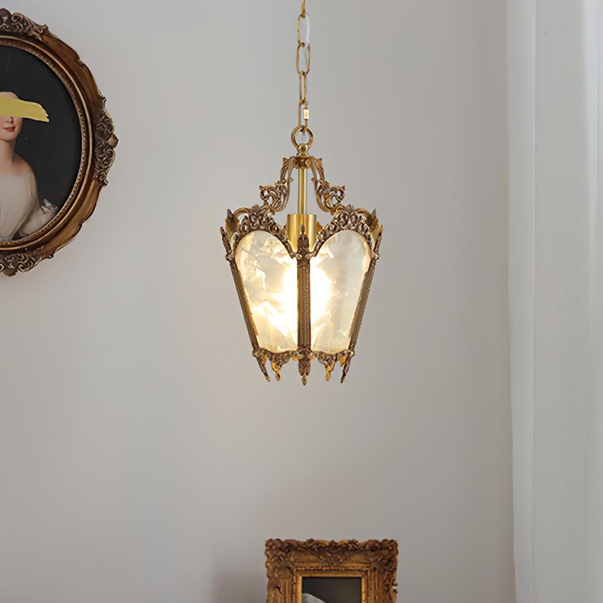 Lustra Pendelleuchte Messing Empire Antik Elegant-Letslighting