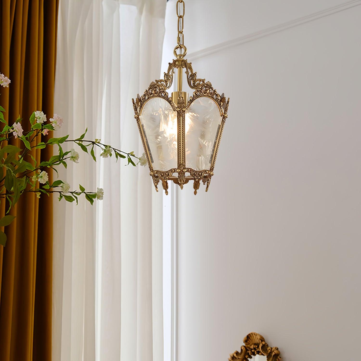 Lustra Pendelleuchte Messing Empire Antik Elegant-Letslighting