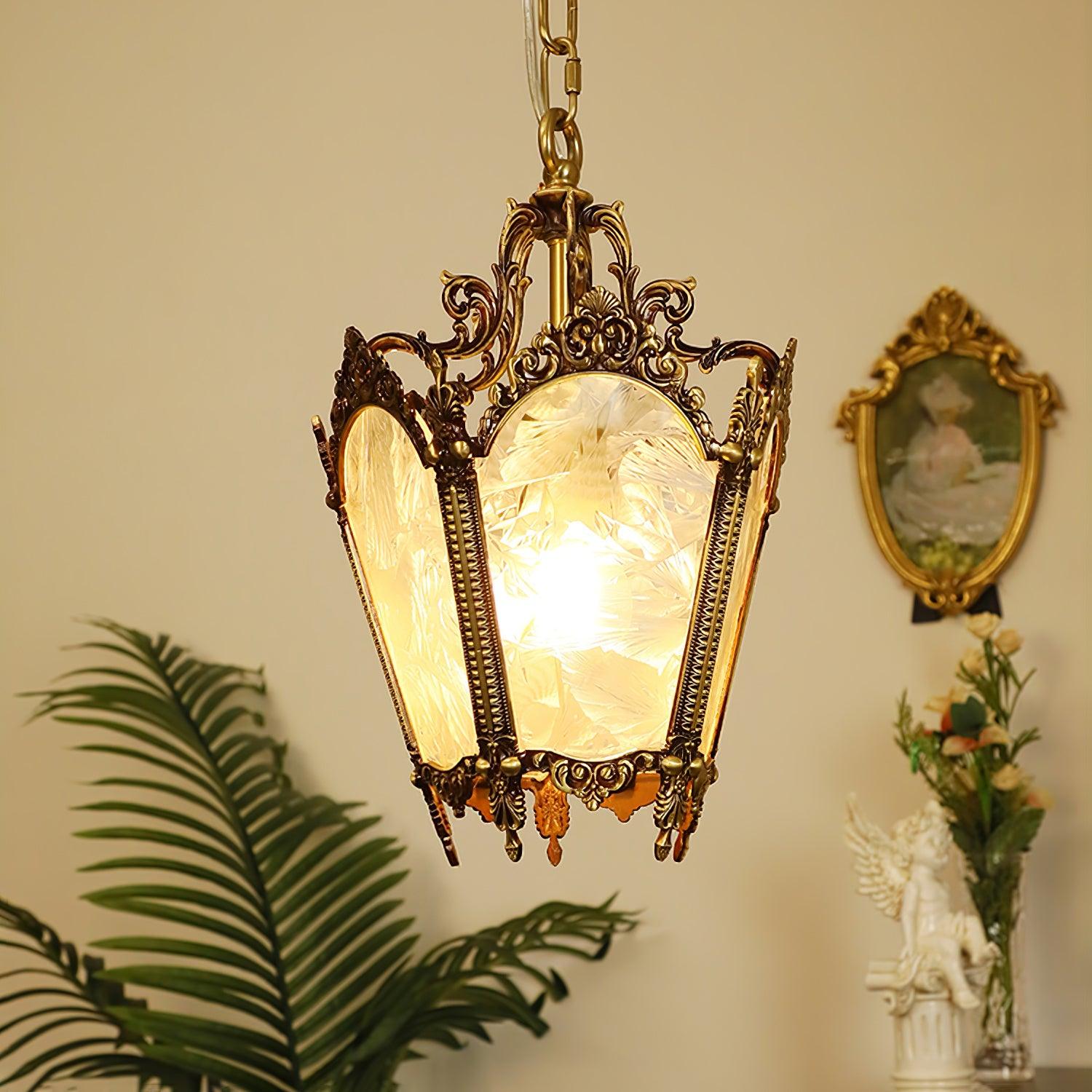 Lustra Pendelleuchte Messing Empire Antik Elegant-Letslighting