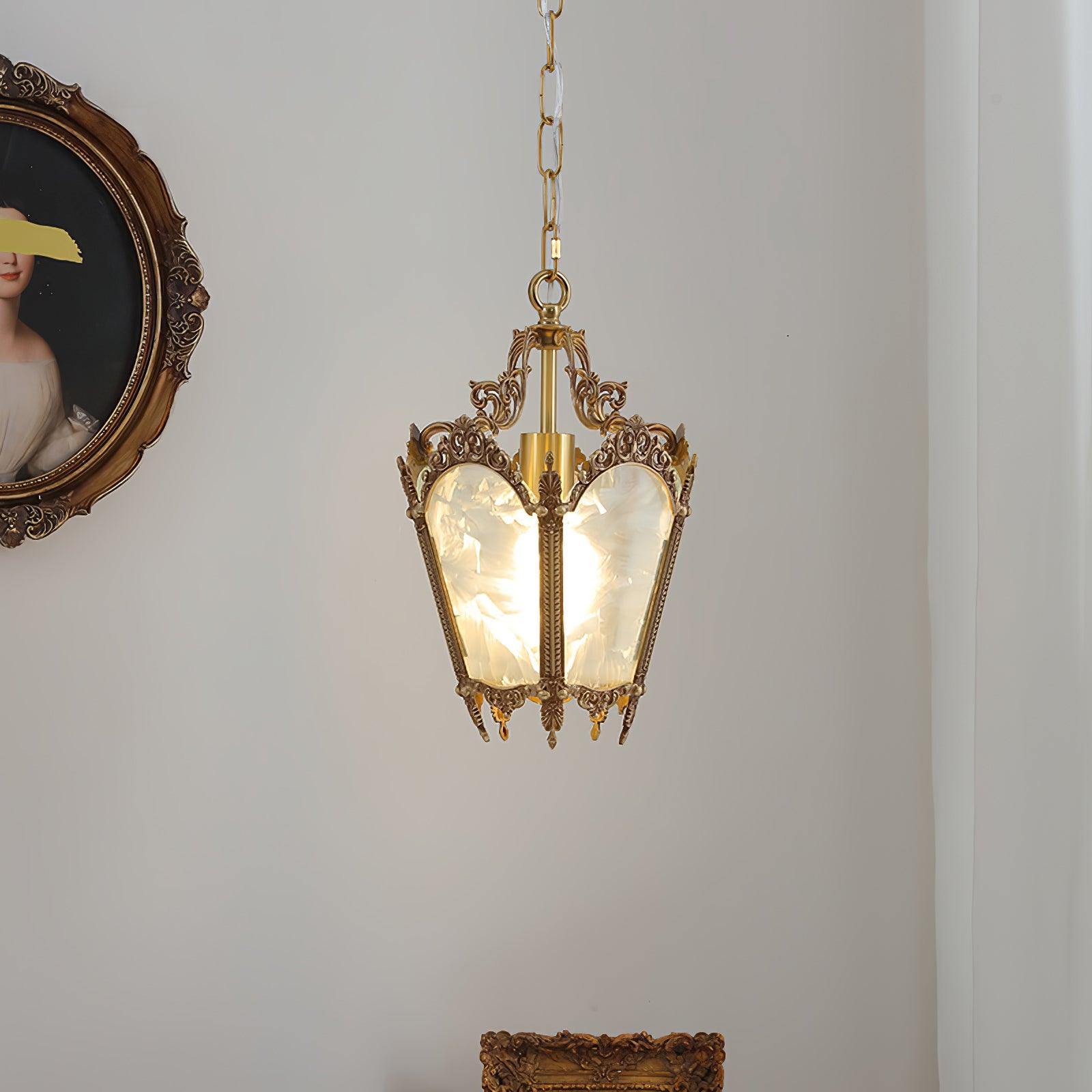 Lustra Pendelleuchte Messing Empire Antik Elegant-Letslighting