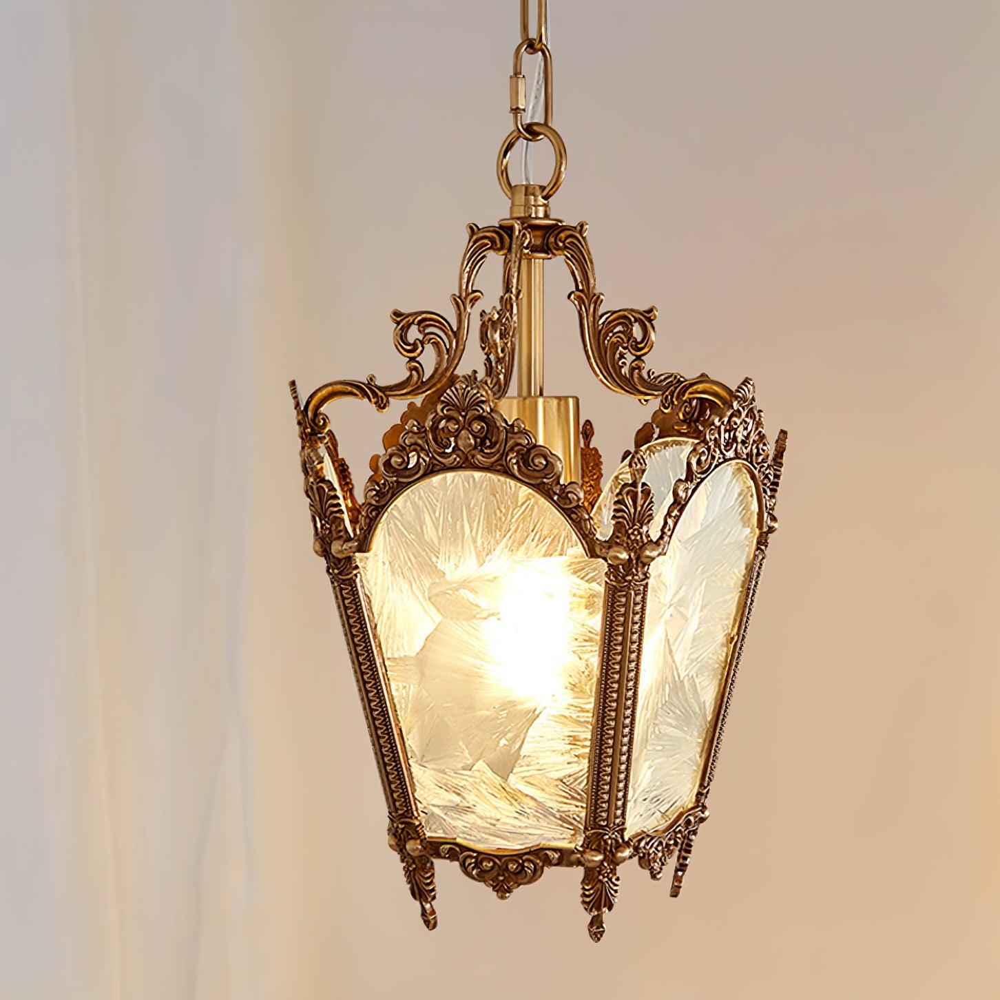 Lustra Pendelleuchte Messing Empire Antik Elegant-Letslighting